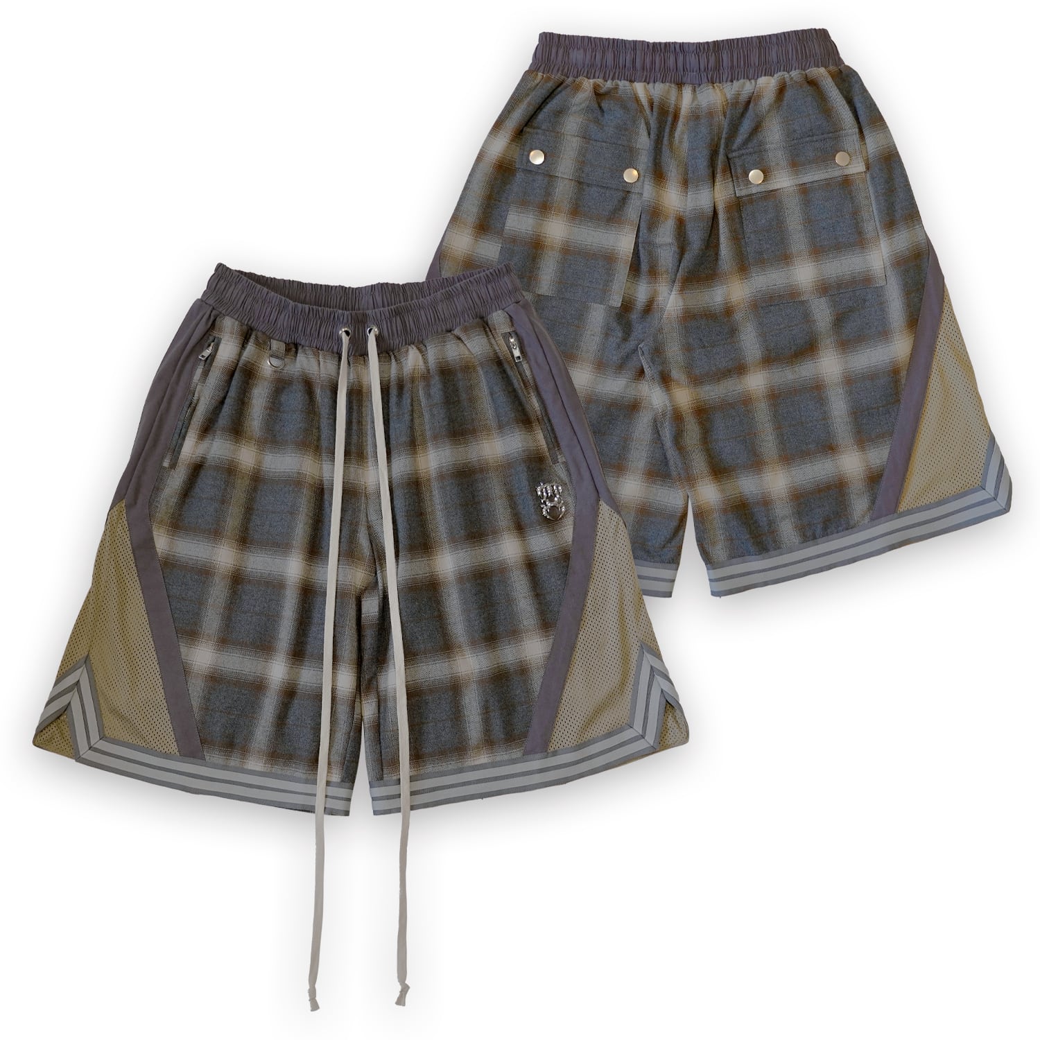 T.C.R TEMPTING MESH SHORTS - KHAKI