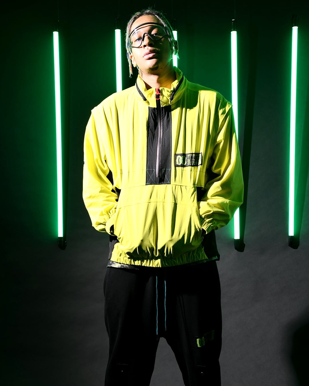 T.C.R TRICLIMATE 2WAY SHELL ANORAK V2 - YELLOW/BLACK