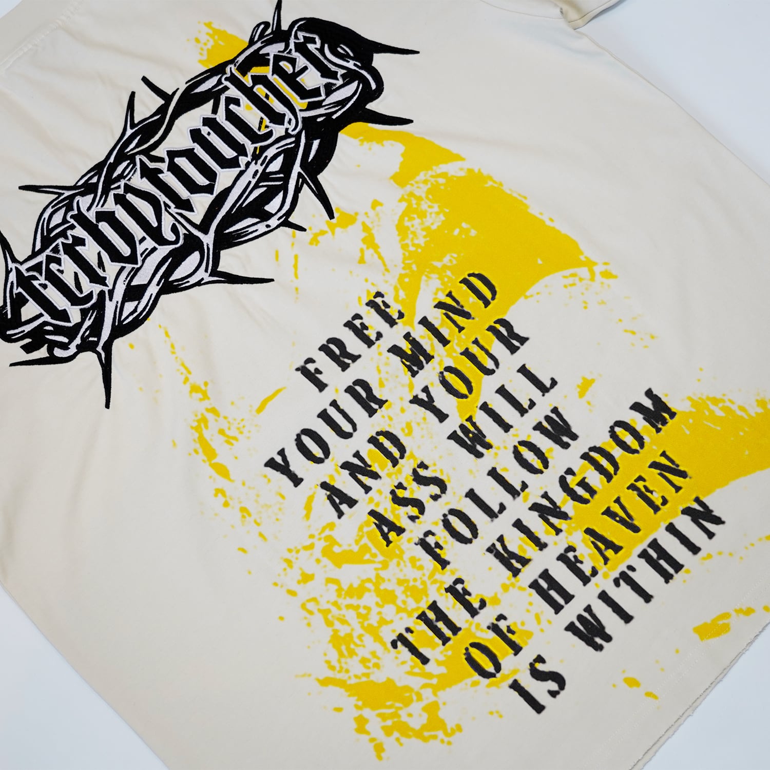 T.C.R JESUS FADE S/S TEE - CREAM