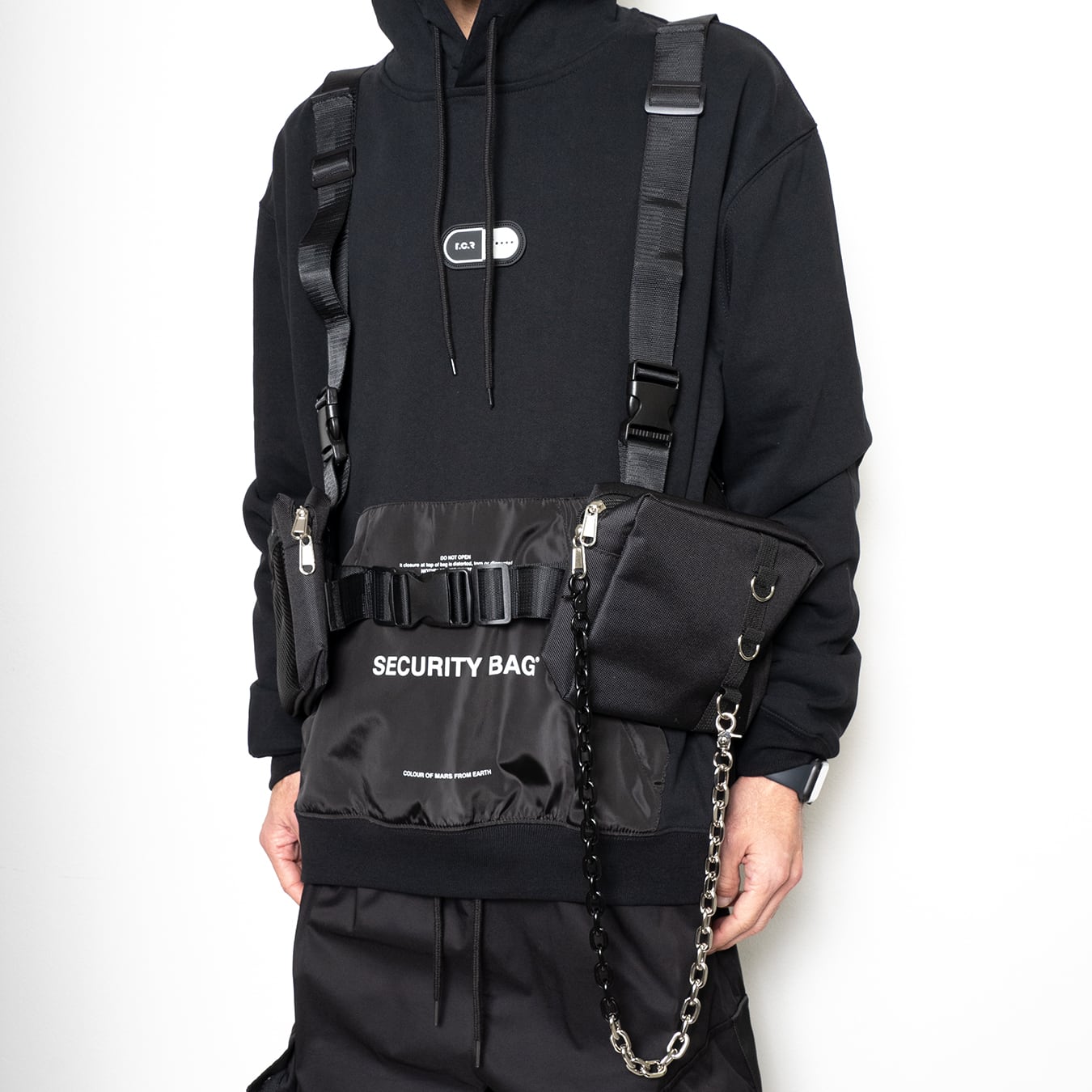 TCR-TEX TACTICAL VEST BAG - BLACK