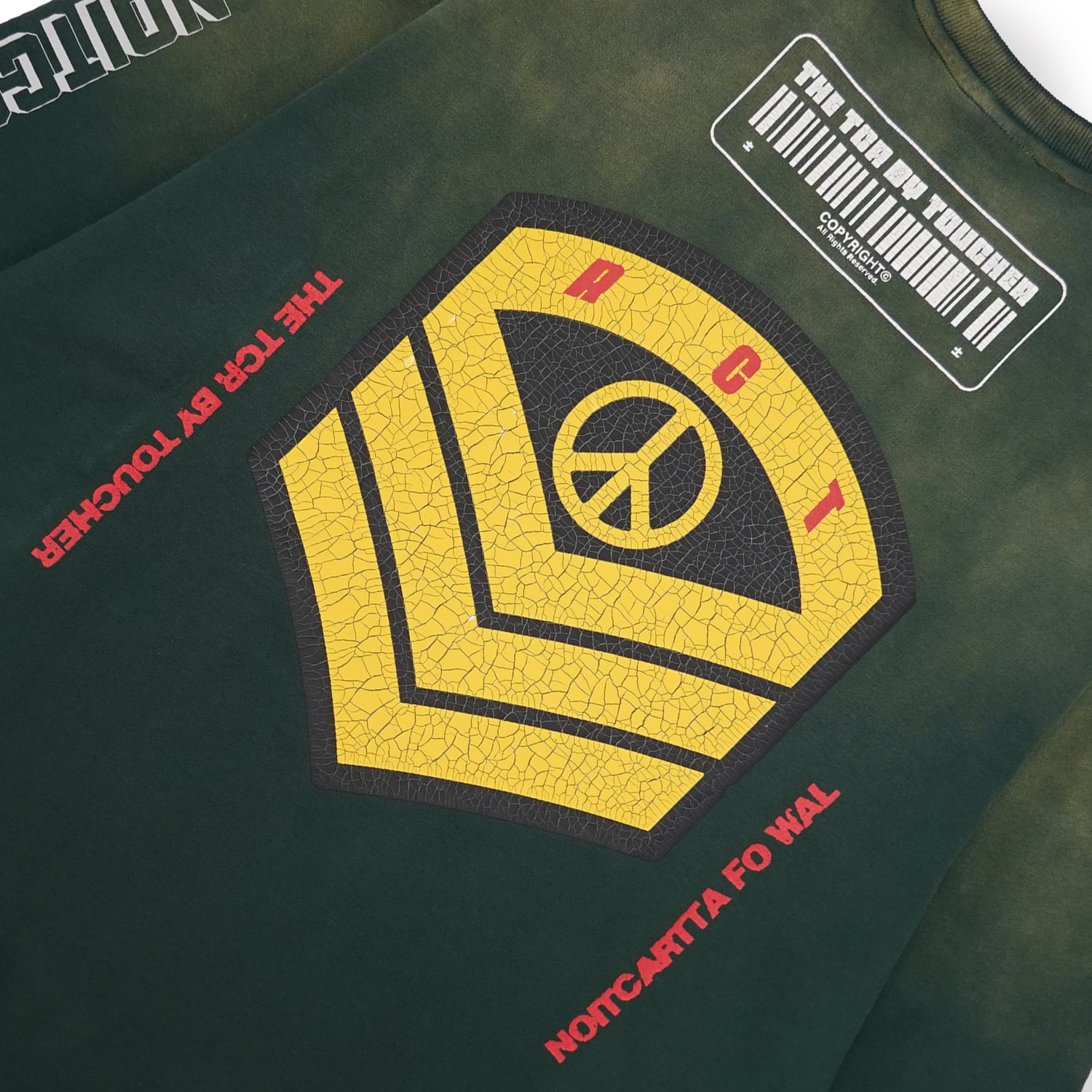 T.C.R MOTHER CREW NECK SWEAT SHIRT - BLACKISH GREEN
