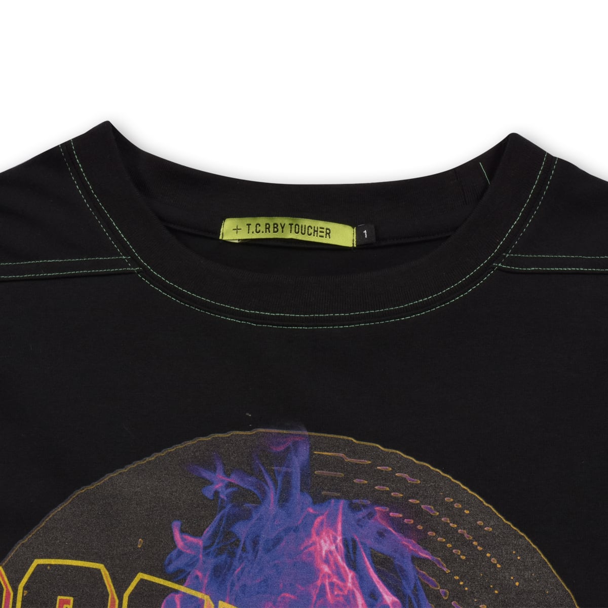 POSITIVA OVERSIZED S/S TEE - BLACK/GREEN
