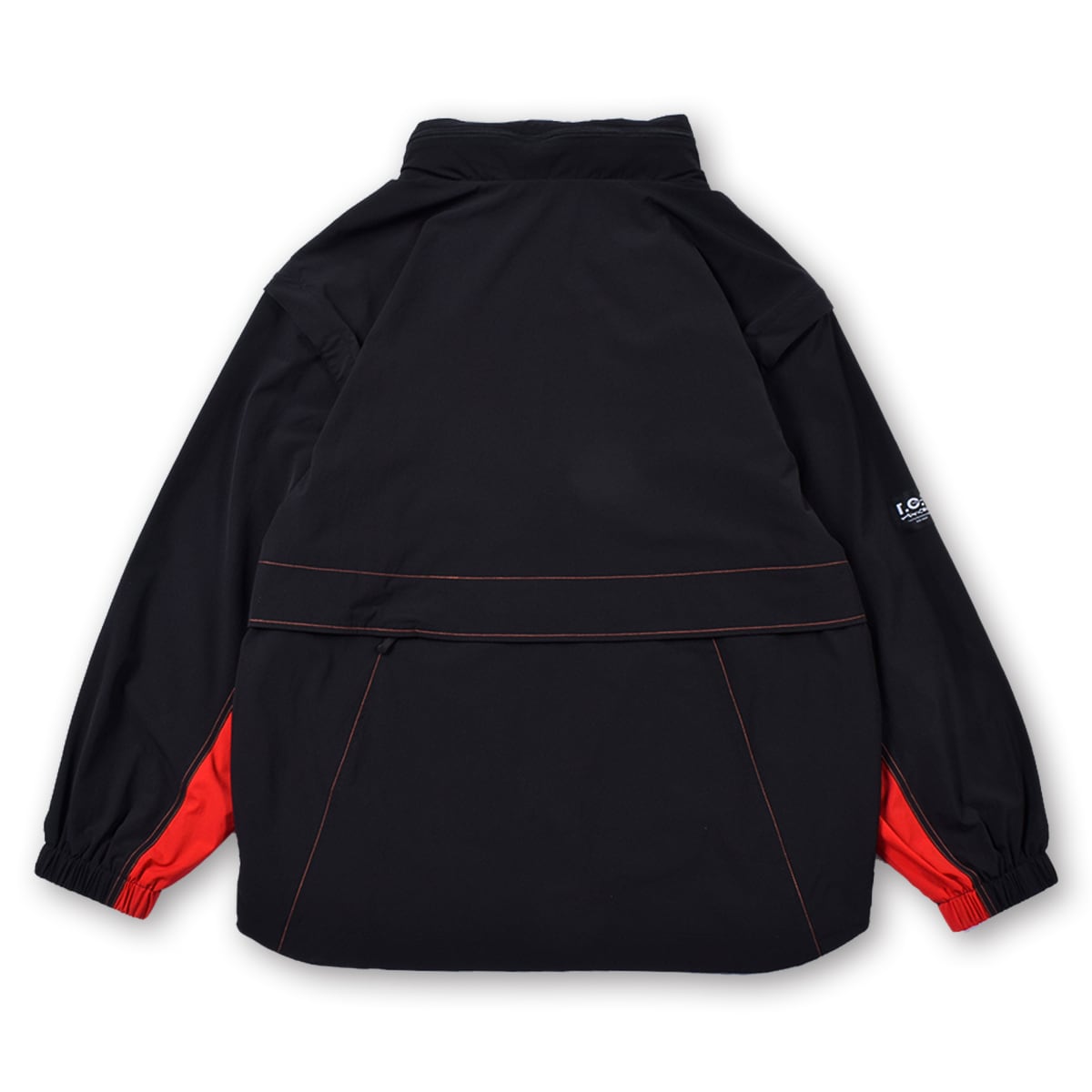 T.C.R TRICLIMATE 2WAY SHELL ANORAK V2 - BLACK/RED