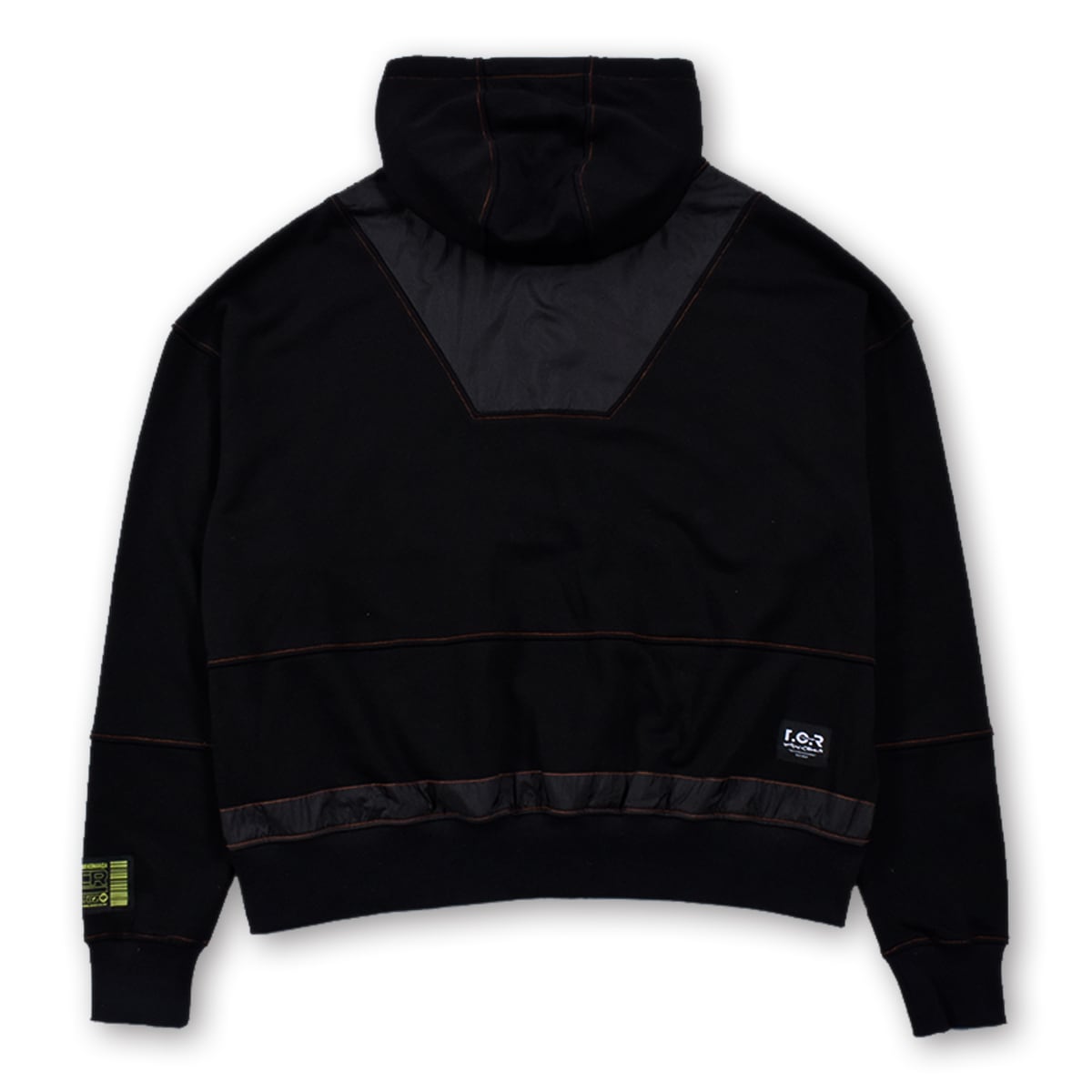 TCR ESSENTIAL TECH HOODIE - BLACK/ORANGE