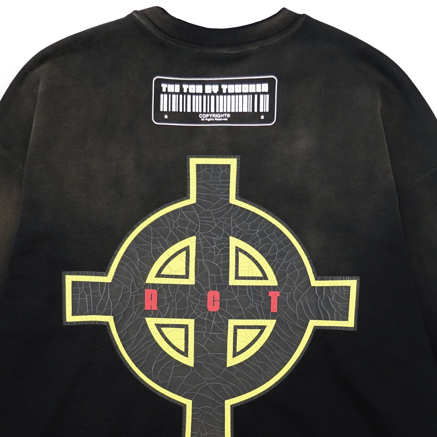 T.C.R IN MY HANDZ CREW NECK SWEAT SHIRT - BLACK