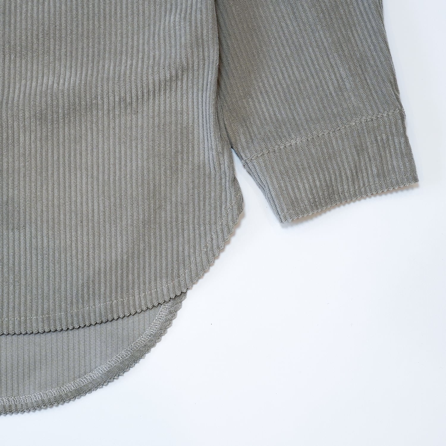 T.C.R BASEBALL CORDUROY OUTERSHIRTS - GRAY