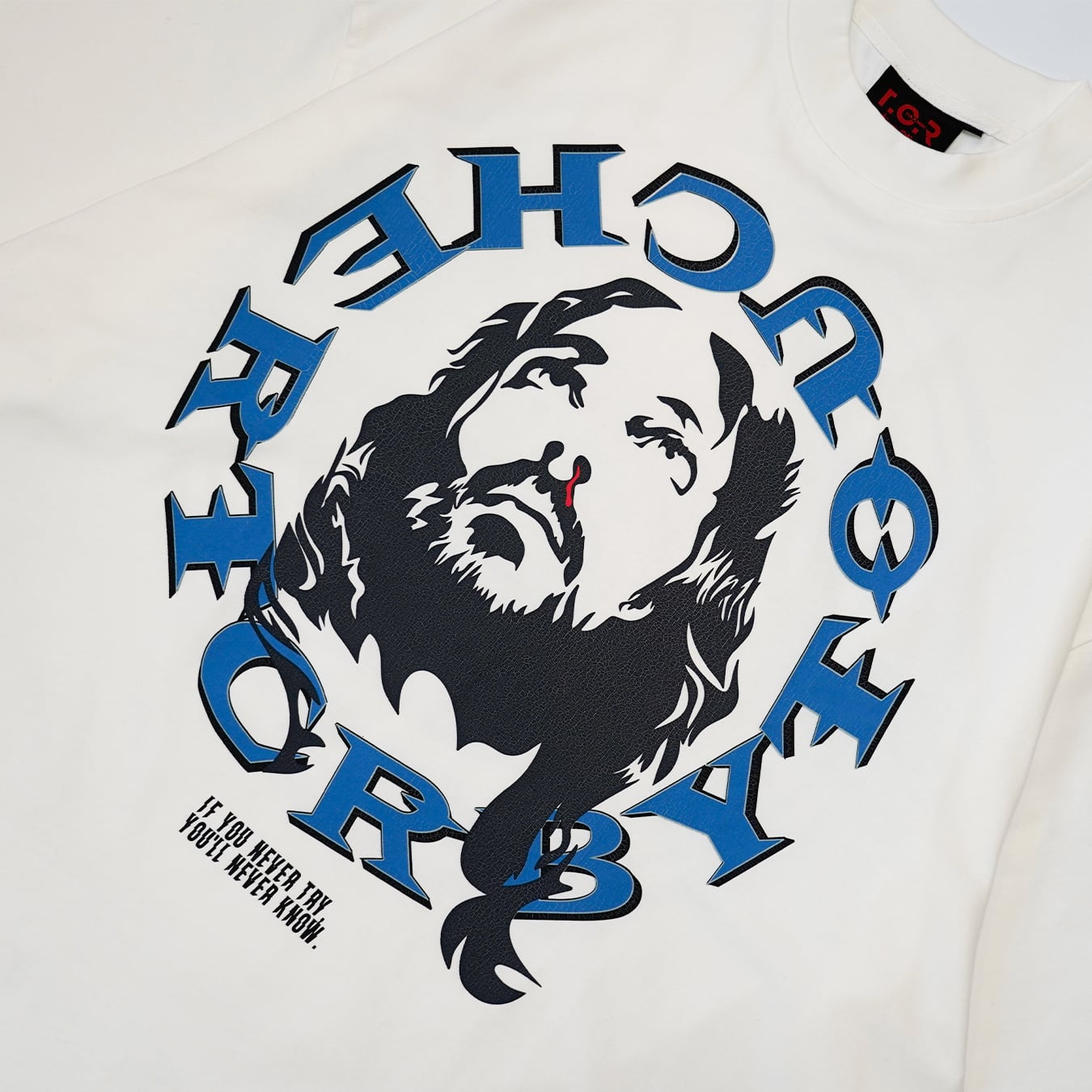 T.C.R JESUS CIRCLE LOGO S/S TEE - WHITE