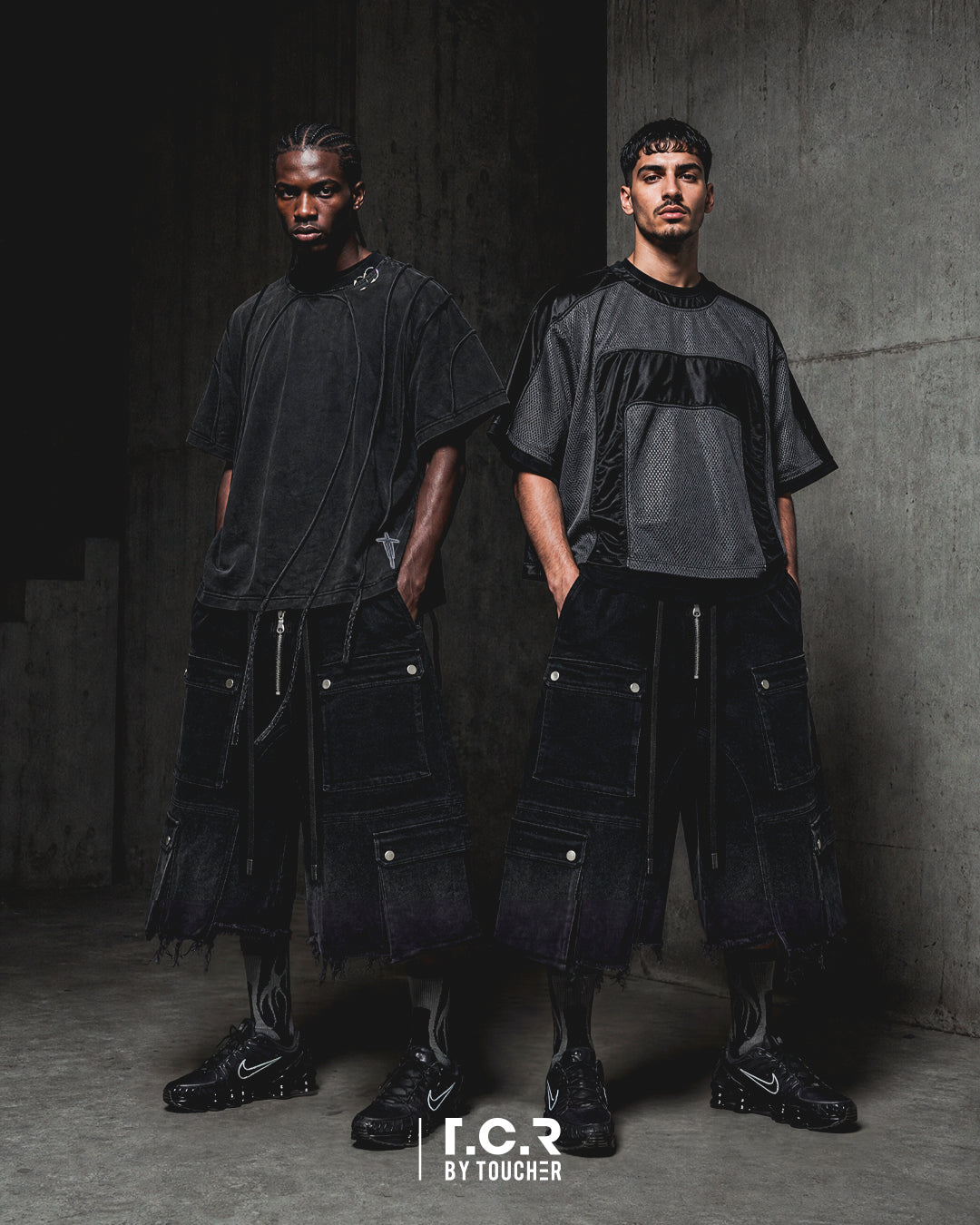 T.C.R DIVISION GAME MESH SHIRT - BLACK