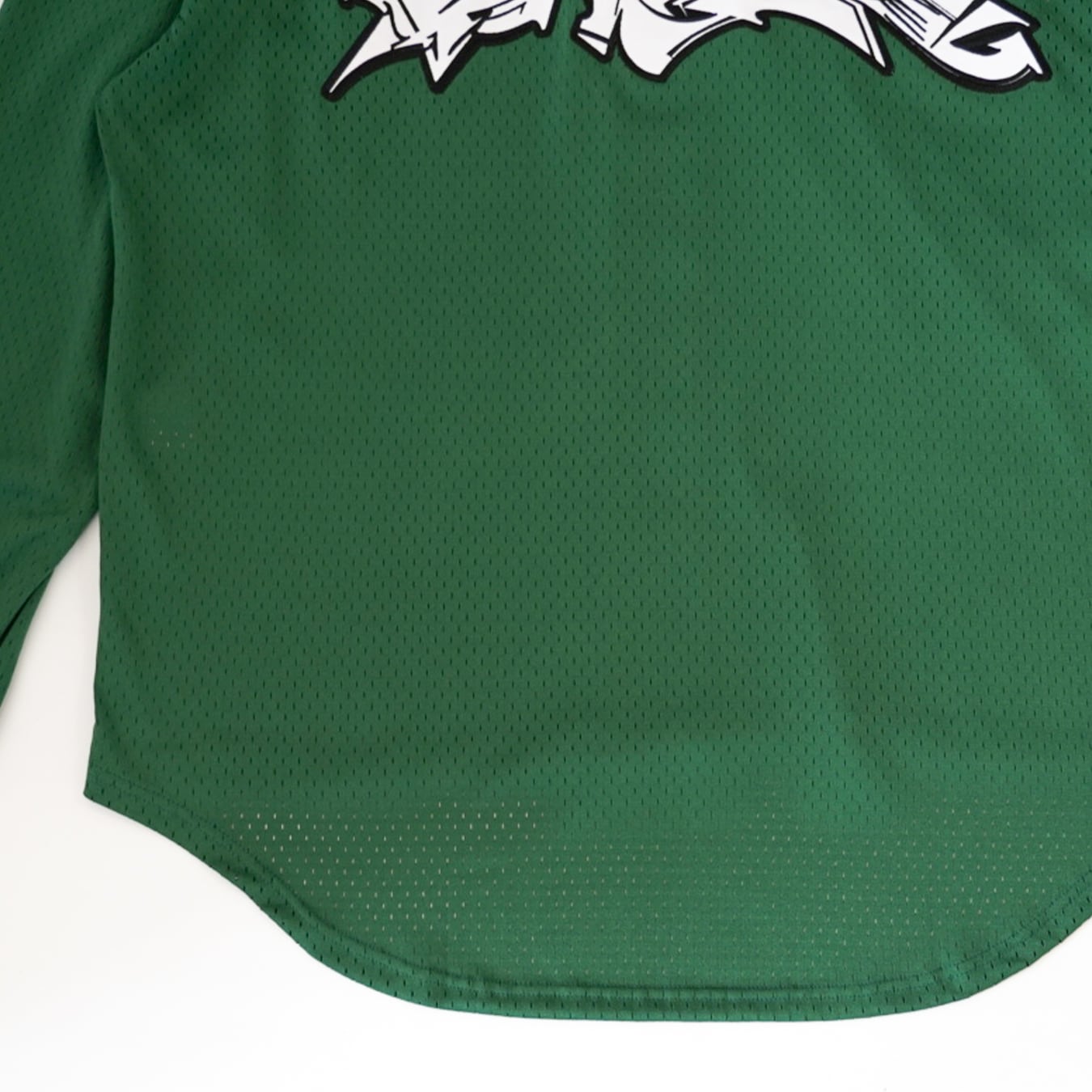 T.C.R LIGHTNING LOGO L/S MESH SHIRTS - GREEN
