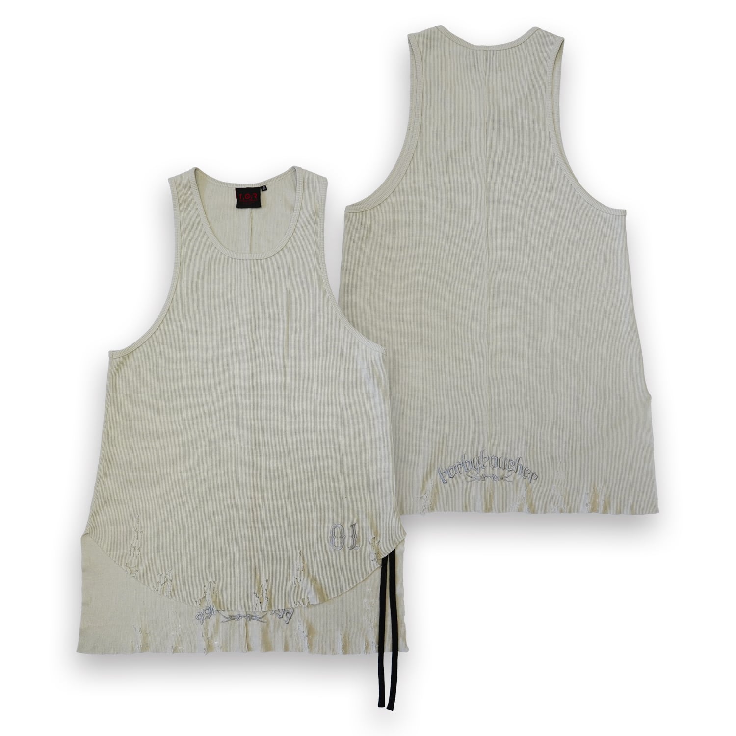 T.C.R DAMAGE INNER TANKTOP - IVORY
