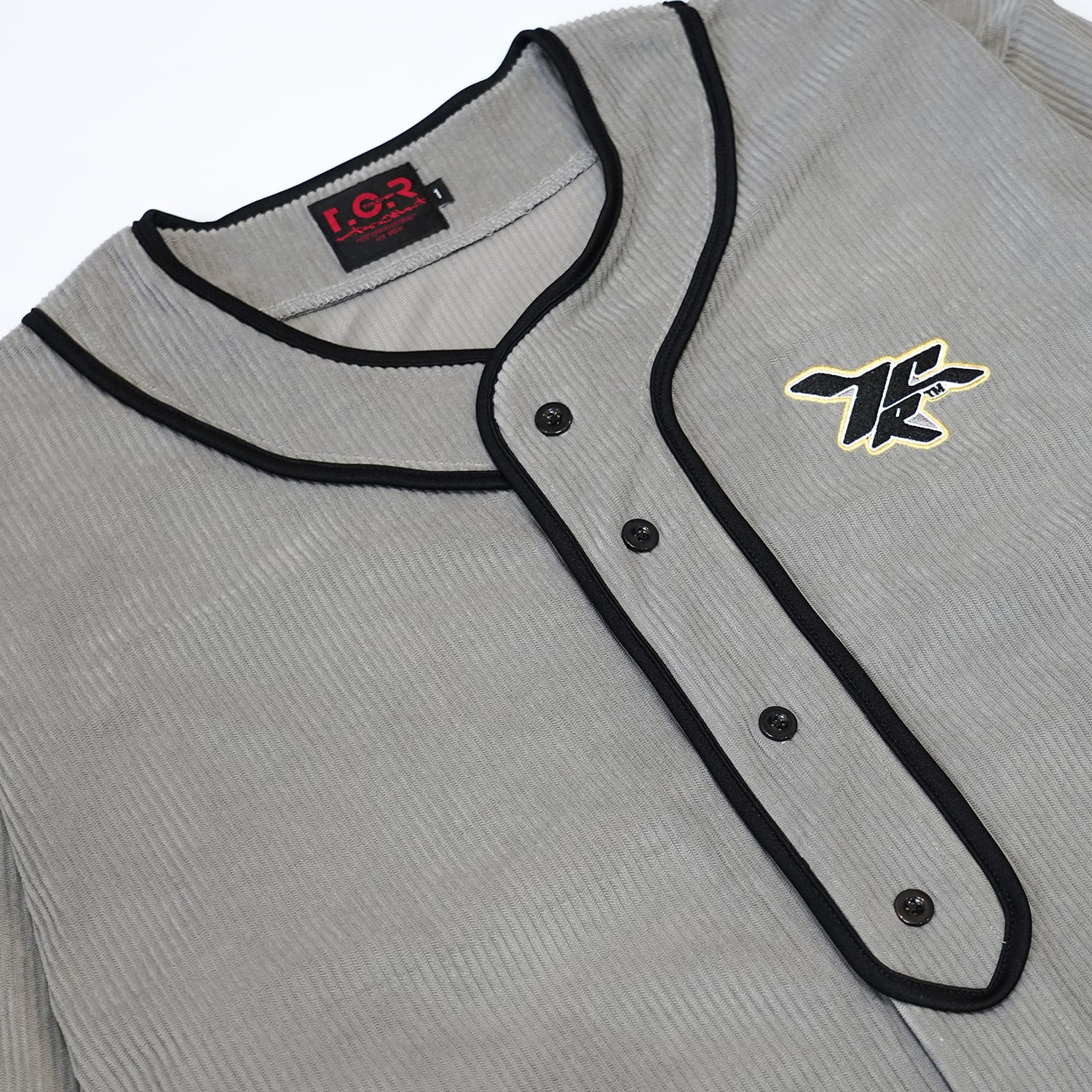T.C.R BASEBALL CORDUROY OUTERSHIRTS - GRAY