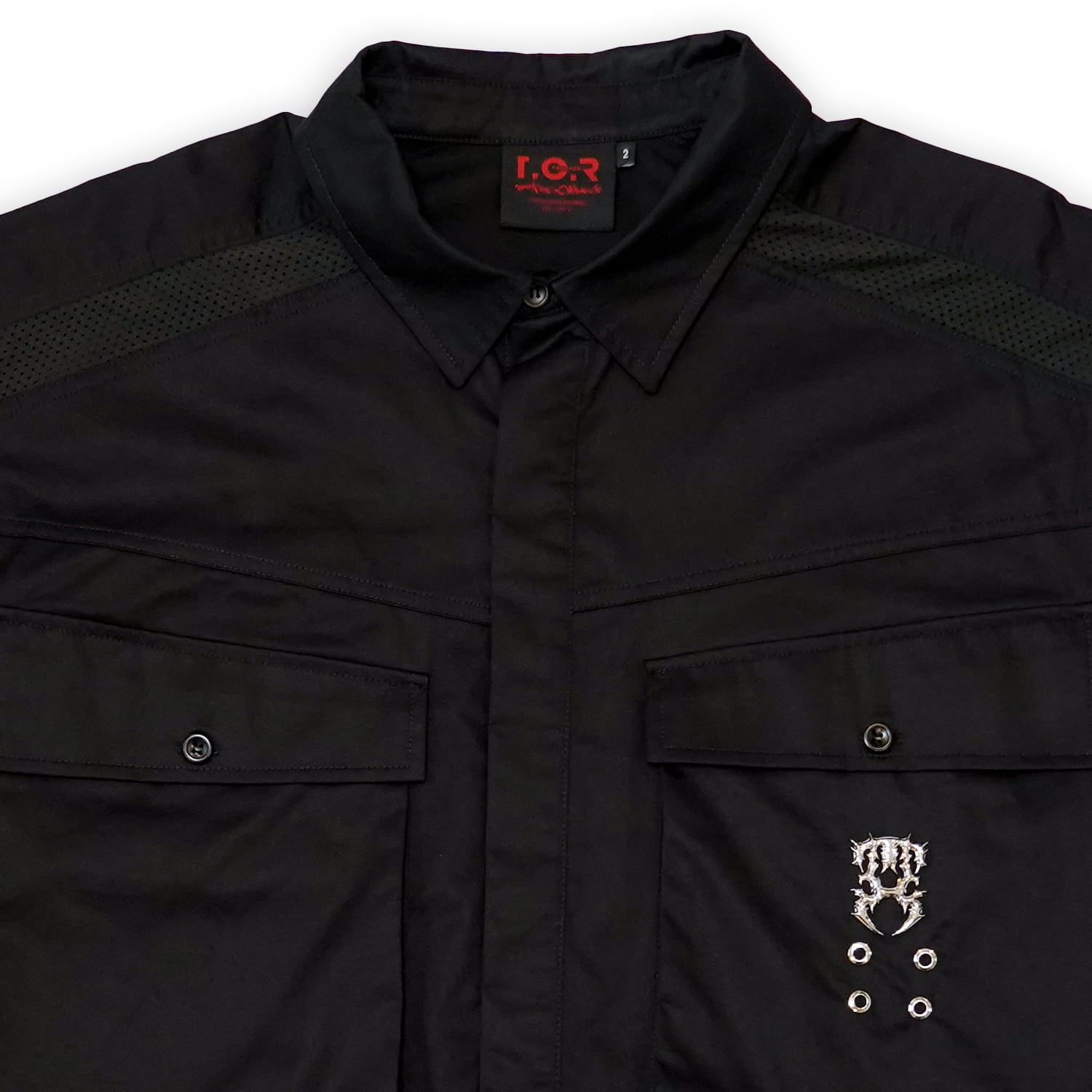 T.C.R NIGHT RAVER RECONSTRUCTION SHIRTS - BLACK