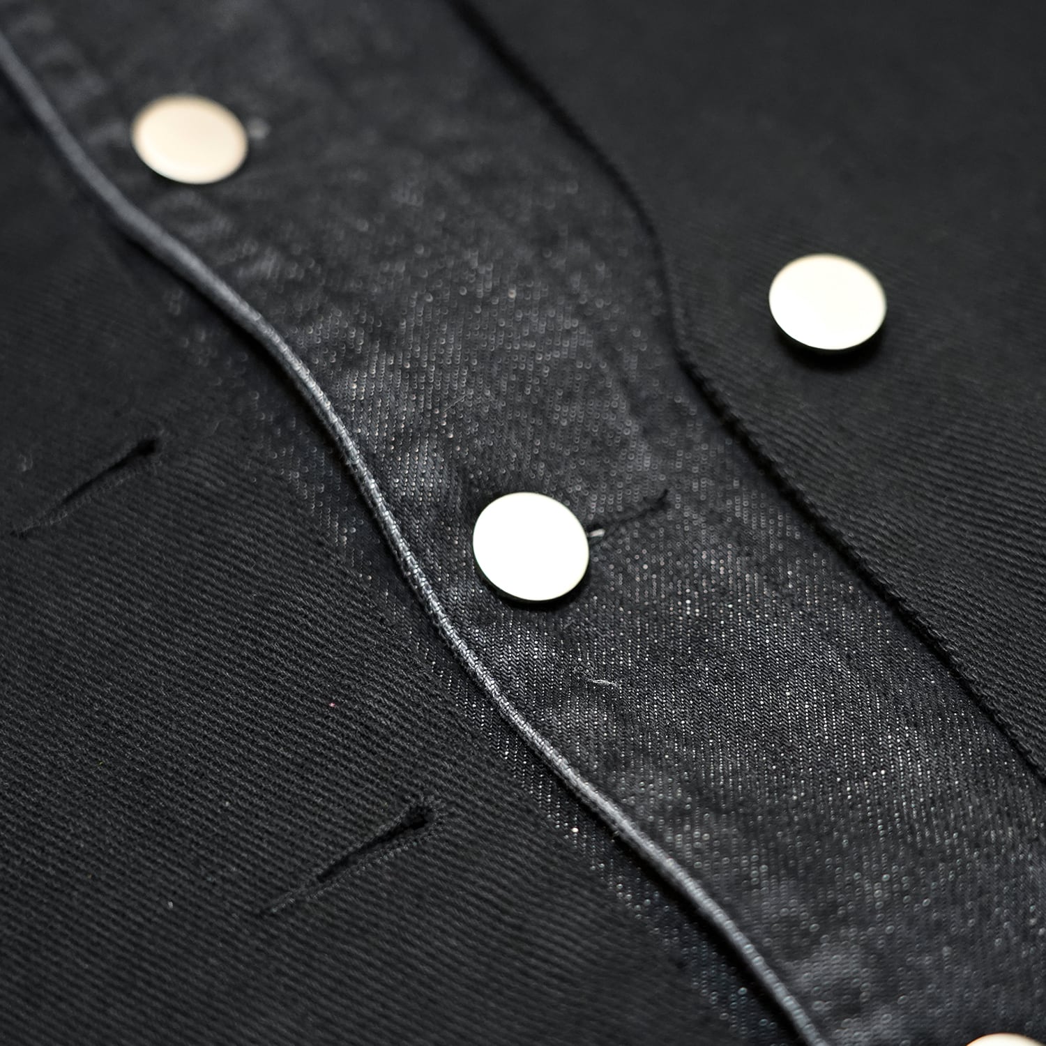 T.C.R NUOVA VISIONE CONTRAST DISTRESSED JACKET - BLACK