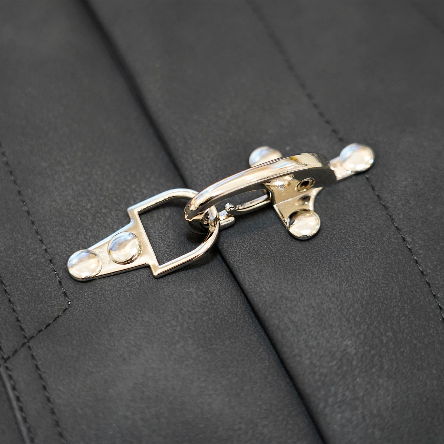 T.C.R WASHED FAUX LEATHER FLAME TRACKER JACKET - GRAY / BLACK