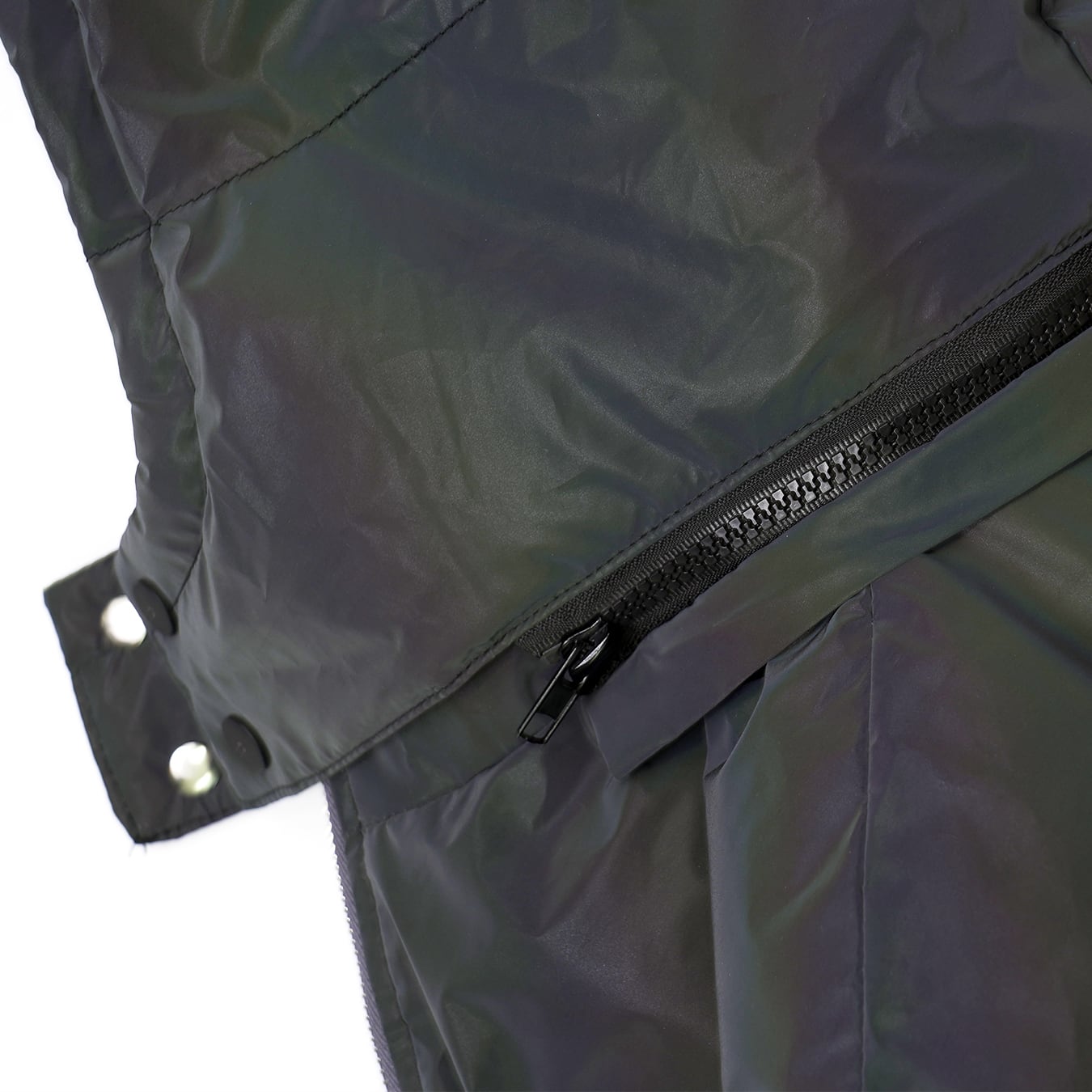 REFLECTIVE PUFFER JACKET - GRAY