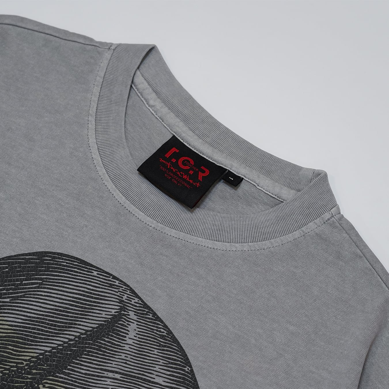 T.C.R LIGHTNING MARIA WASHED S/S TEE - ASH GRAY
