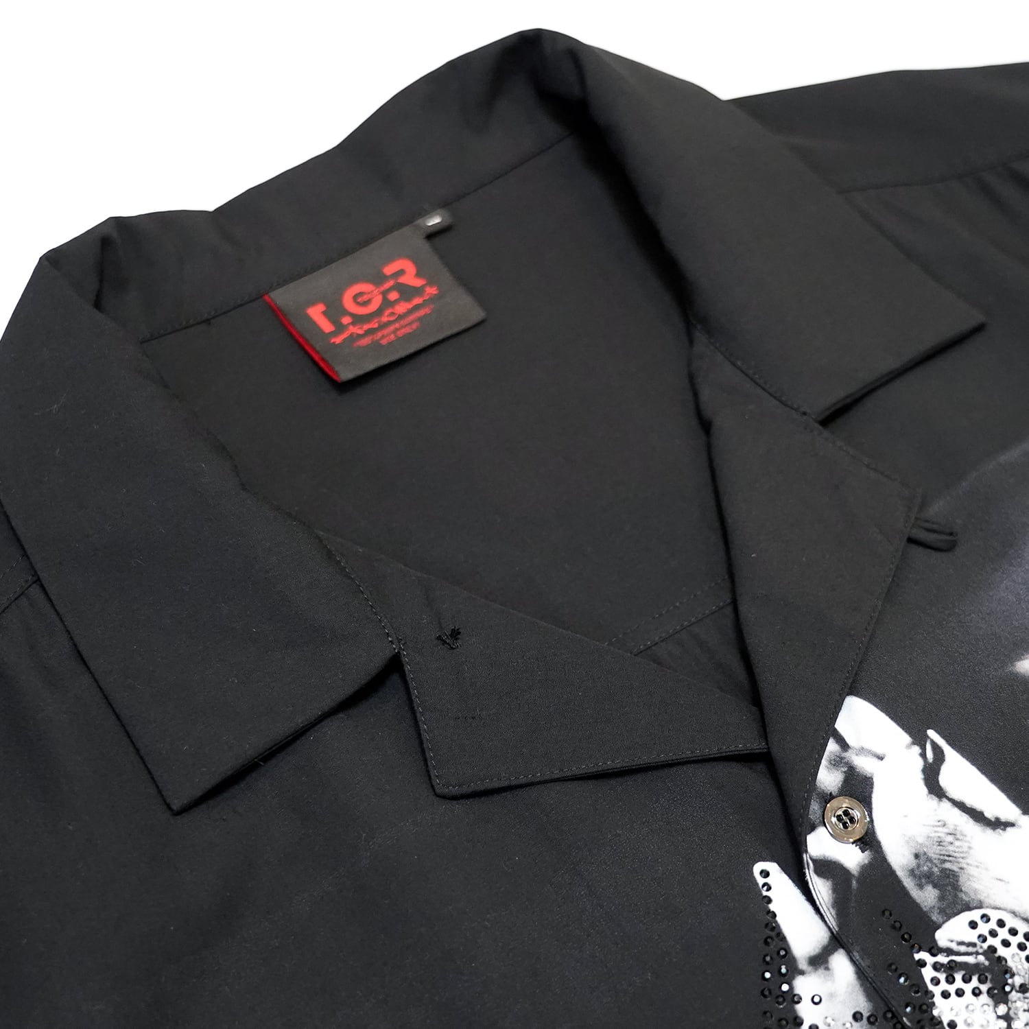 T.C.R PRAYER WIDE FIT BOWLING SHIRTS - BLACK