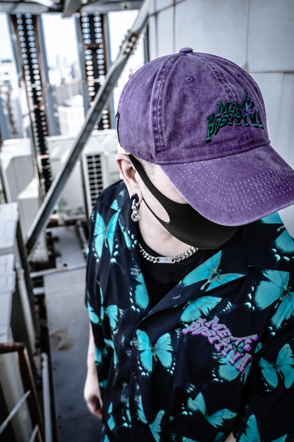 T.C.R MENTE POSITIVA WASHED LOW CAP - PURPLE