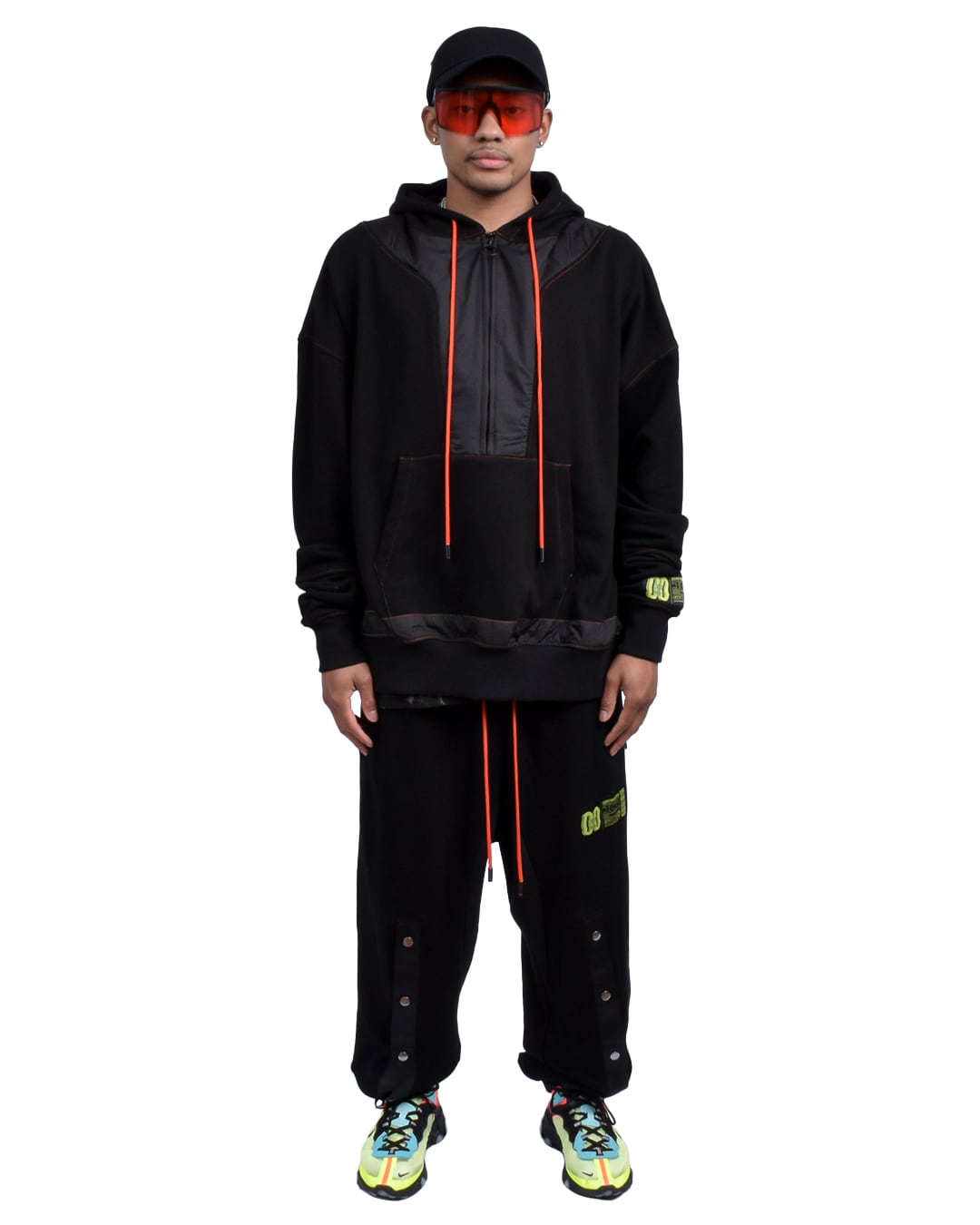 T.C.R ESSENTIAL TECH JOGGER V3 - BLACK/ORANGE