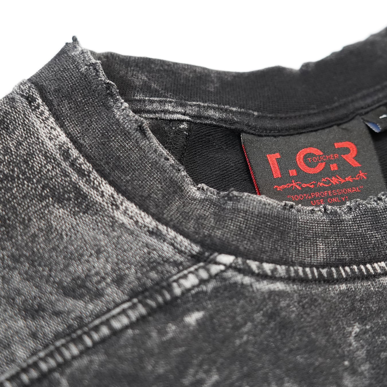 T.C.R ANGELS WASHED S/S PANEL TEE - BLACK