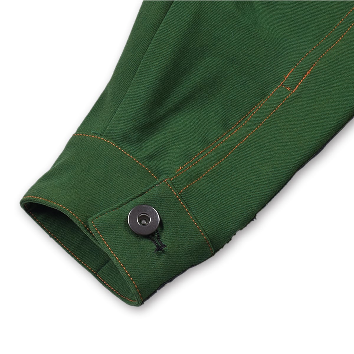 T.C.R EQUIPMENT TRUCKER JACKET V2 - BLACK/GREEN