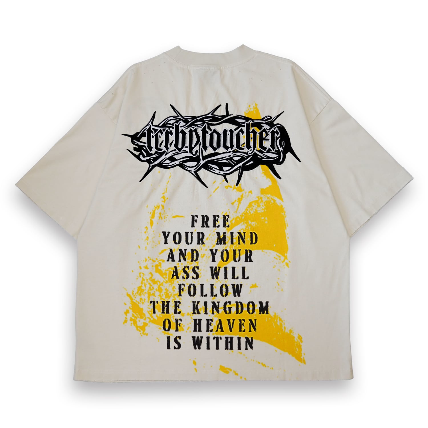 T.C.R JESUS FADE S/S TEE - CREAM