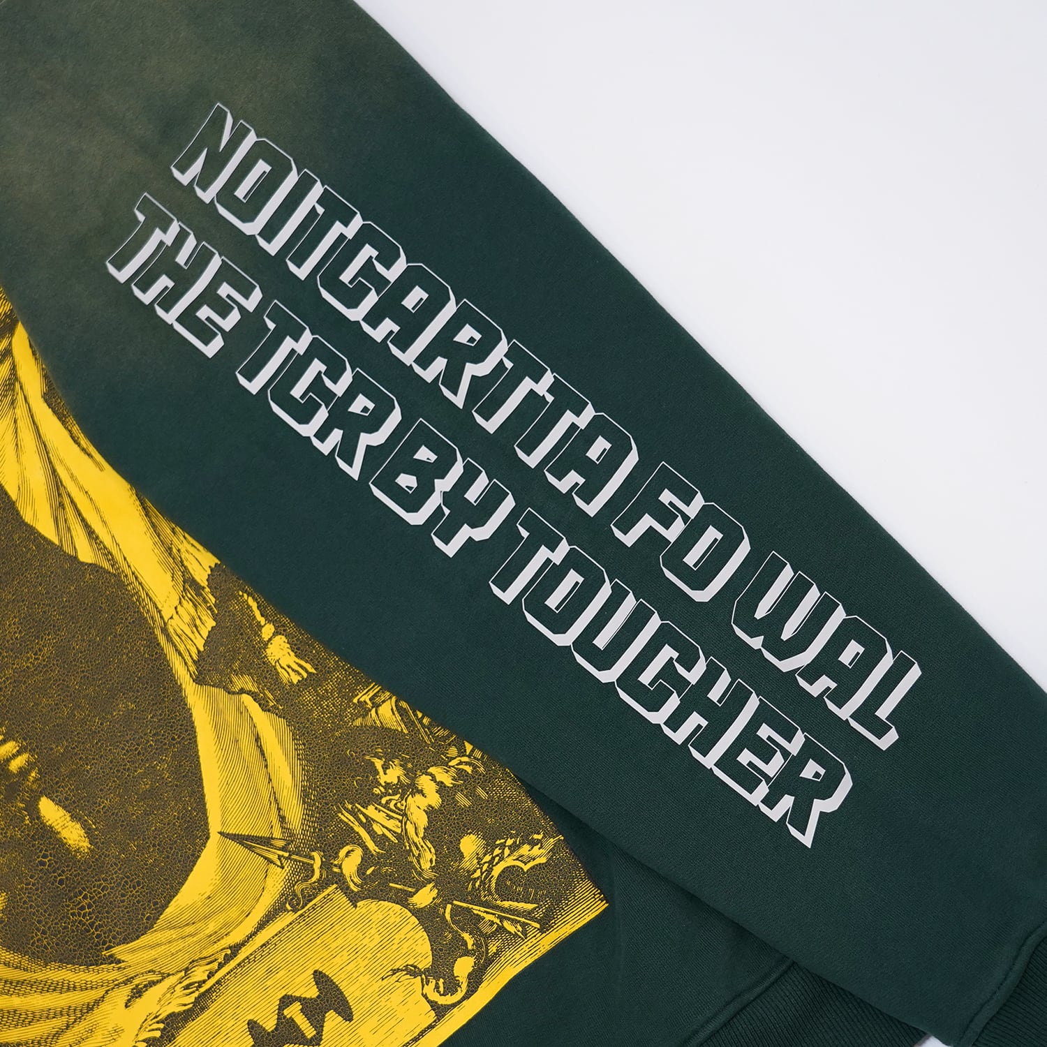 T.C.R MOTHER CREW NECK SWEAT SHIRT - BLACKISH GREEN
