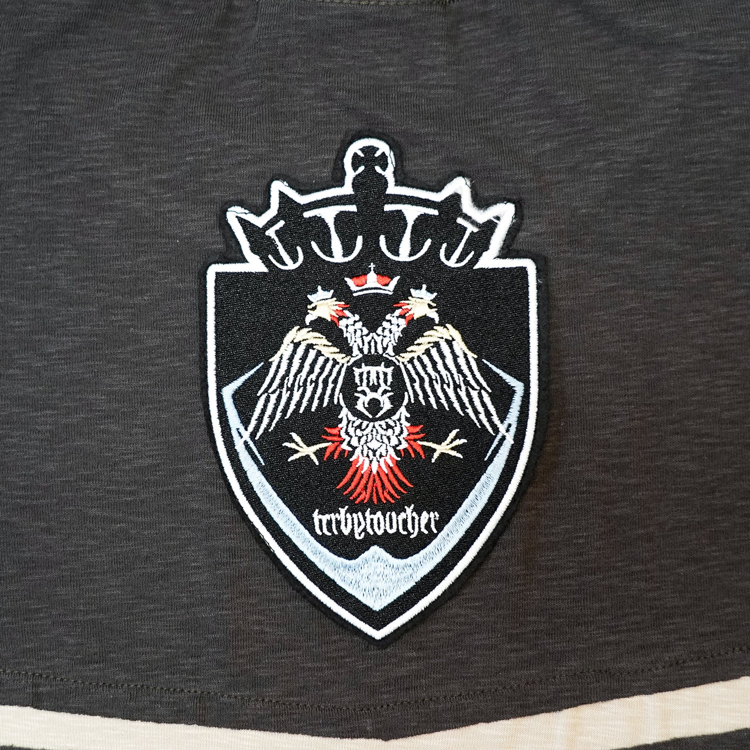 T.C.R LIQUID LOGO DOLMAN S/S TEE - GRAY