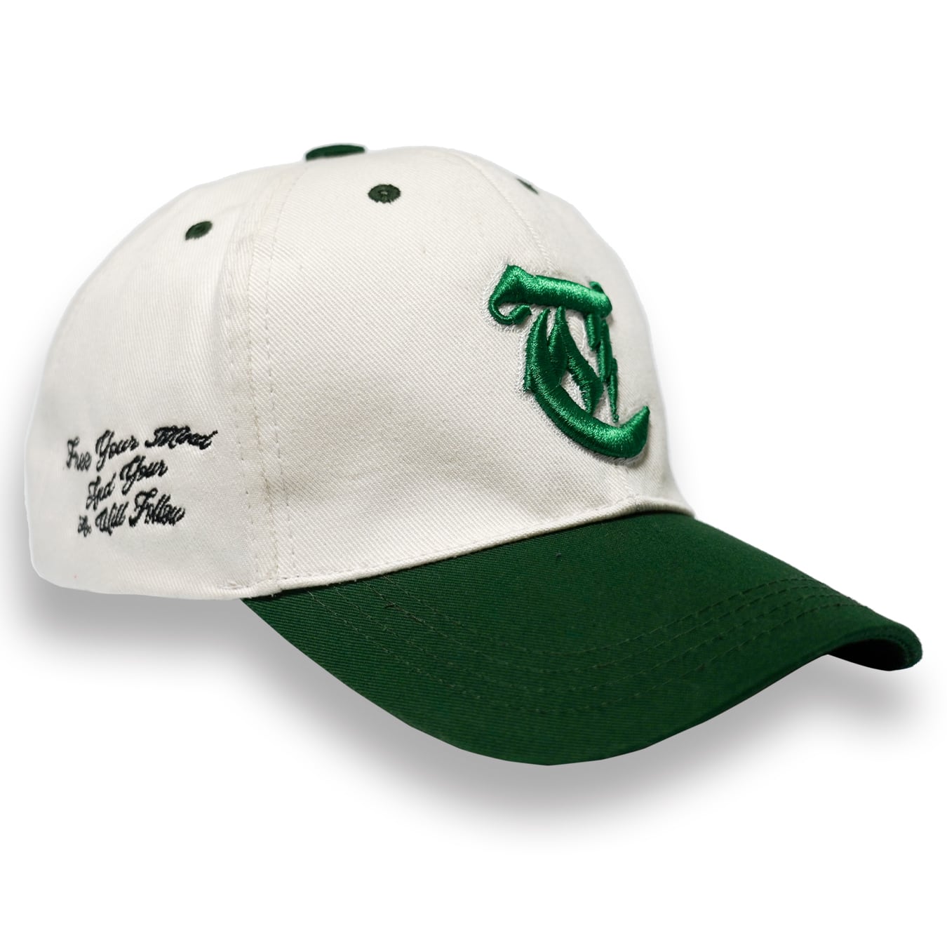 T.C.R LIGHTNING LOGO 6PANEL LOW CAP - GREEN