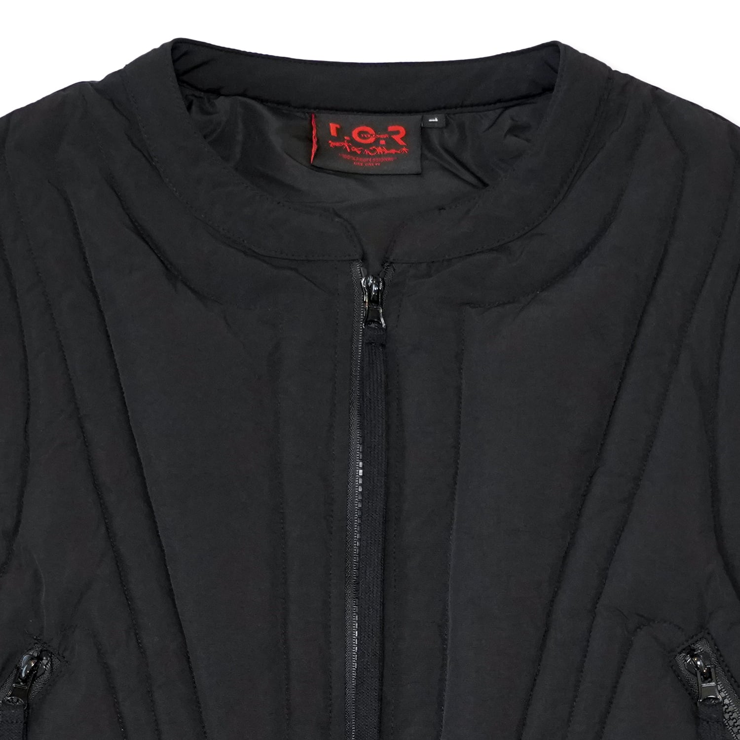 T.C.R GRID PUFFER VEST - BLACK