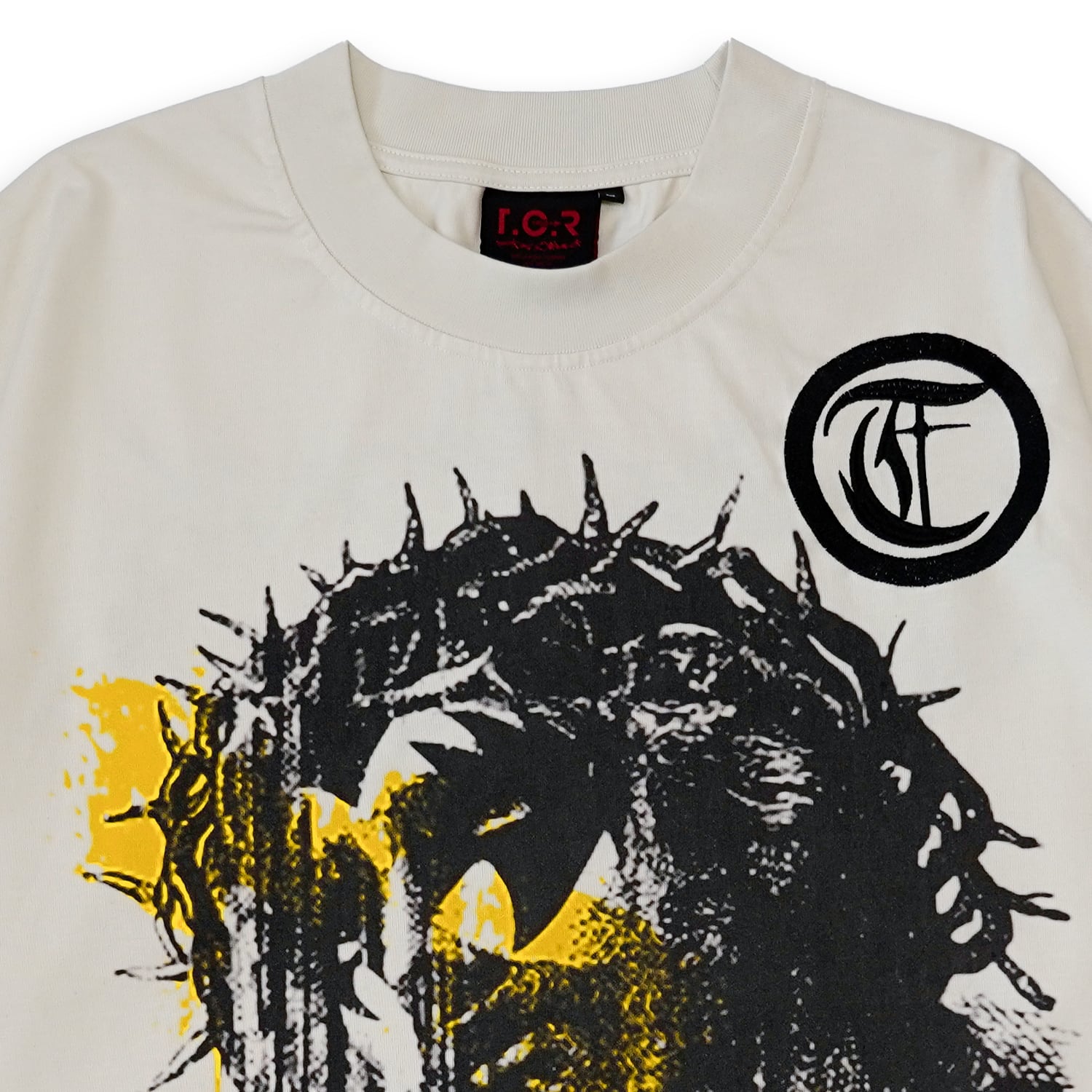 T.C.R JESUS FADE S/S TEE - CREAM
