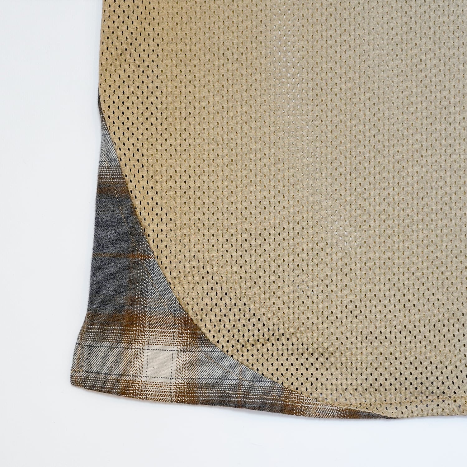 T.C.R TEMPTING MESH SHIRTS - KHAKI