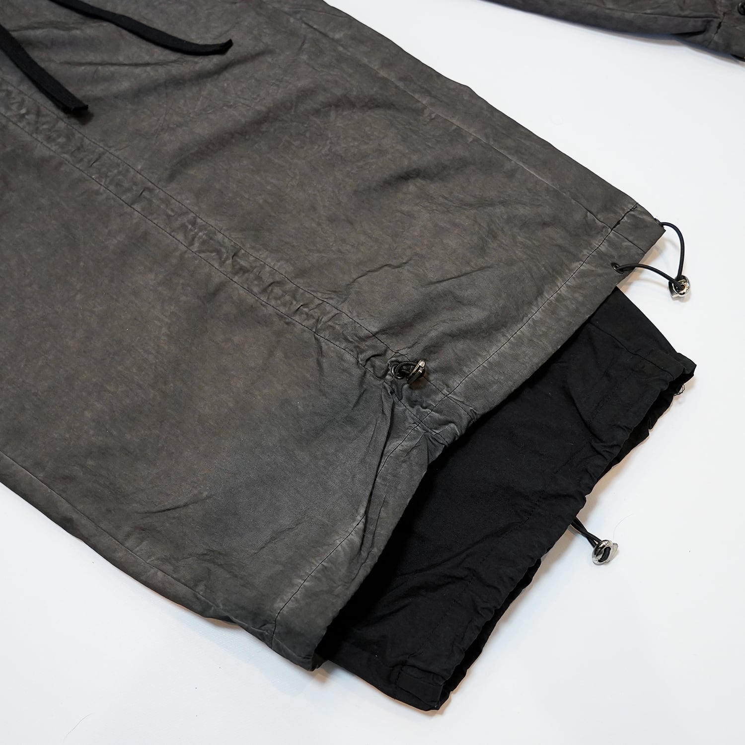 T.C.R TRANSFORM LAYERD BAGGY PANTS - BLACK