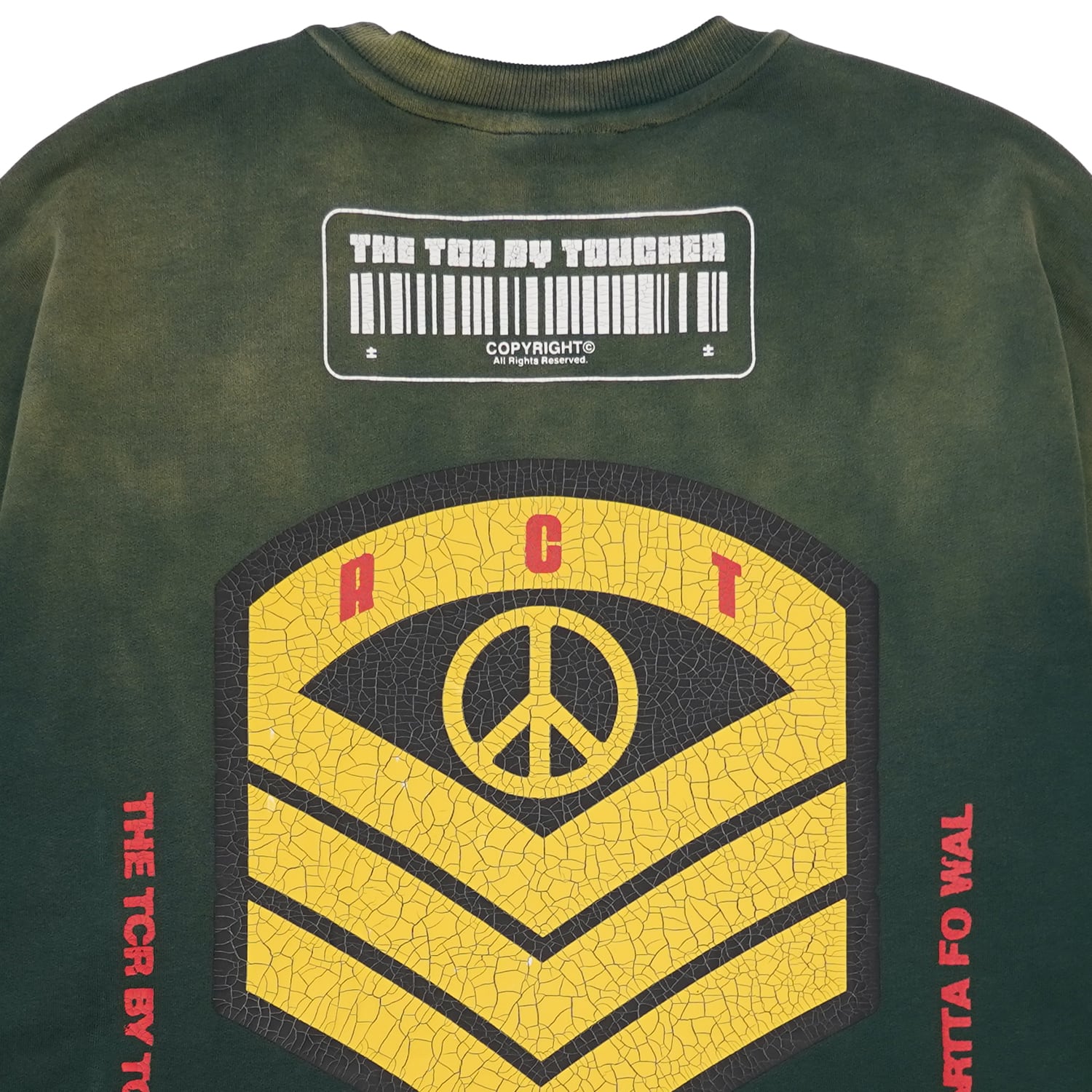 T.C.R MOTHER CREW NECK SWEAT SHIRT - BLACKISH GREEN