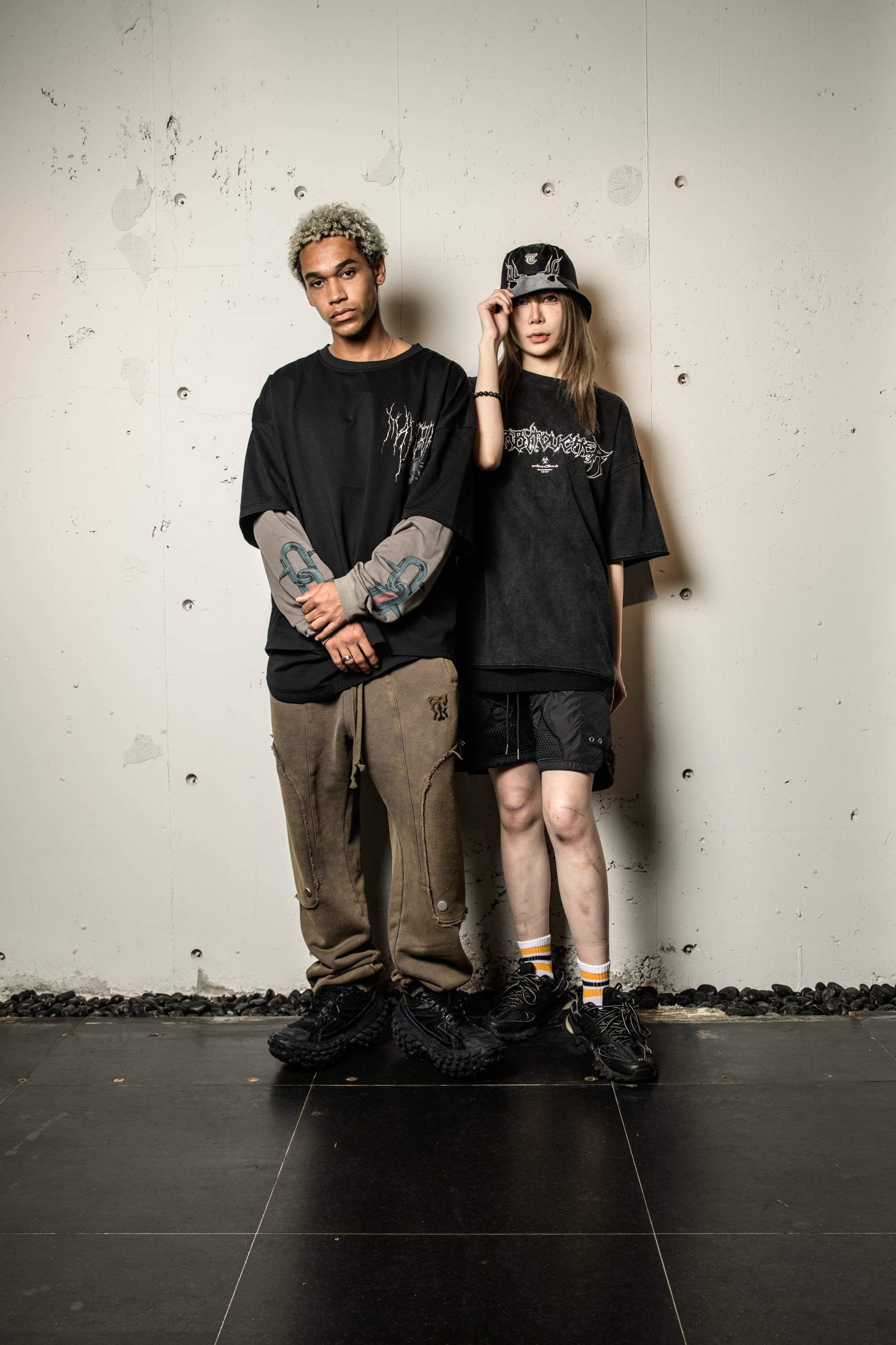 T.C.R MAVERIK LAYERD L/S TEE - BLACK