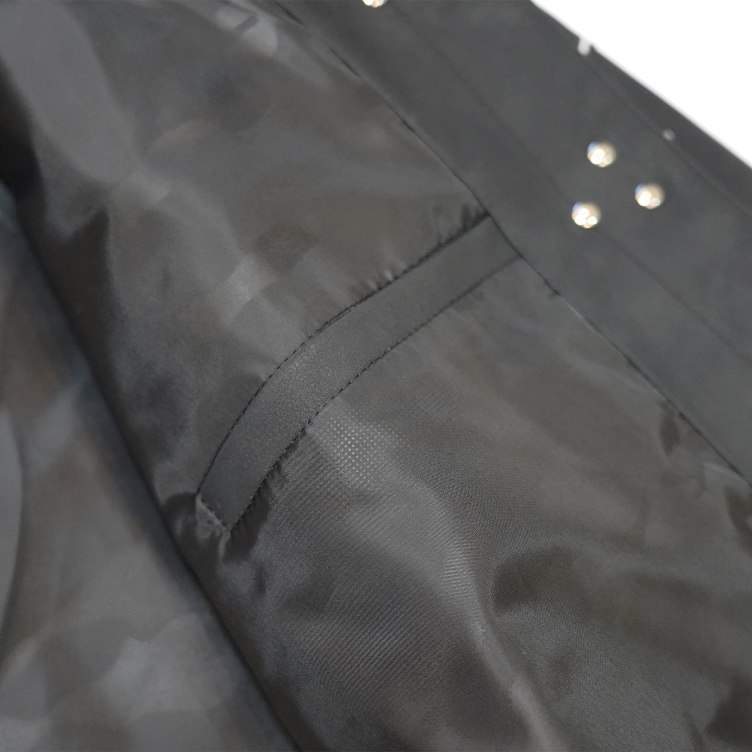 T.C.R WASHED FAUX LEATHER FLAME TRACKER JACKET - BLACK