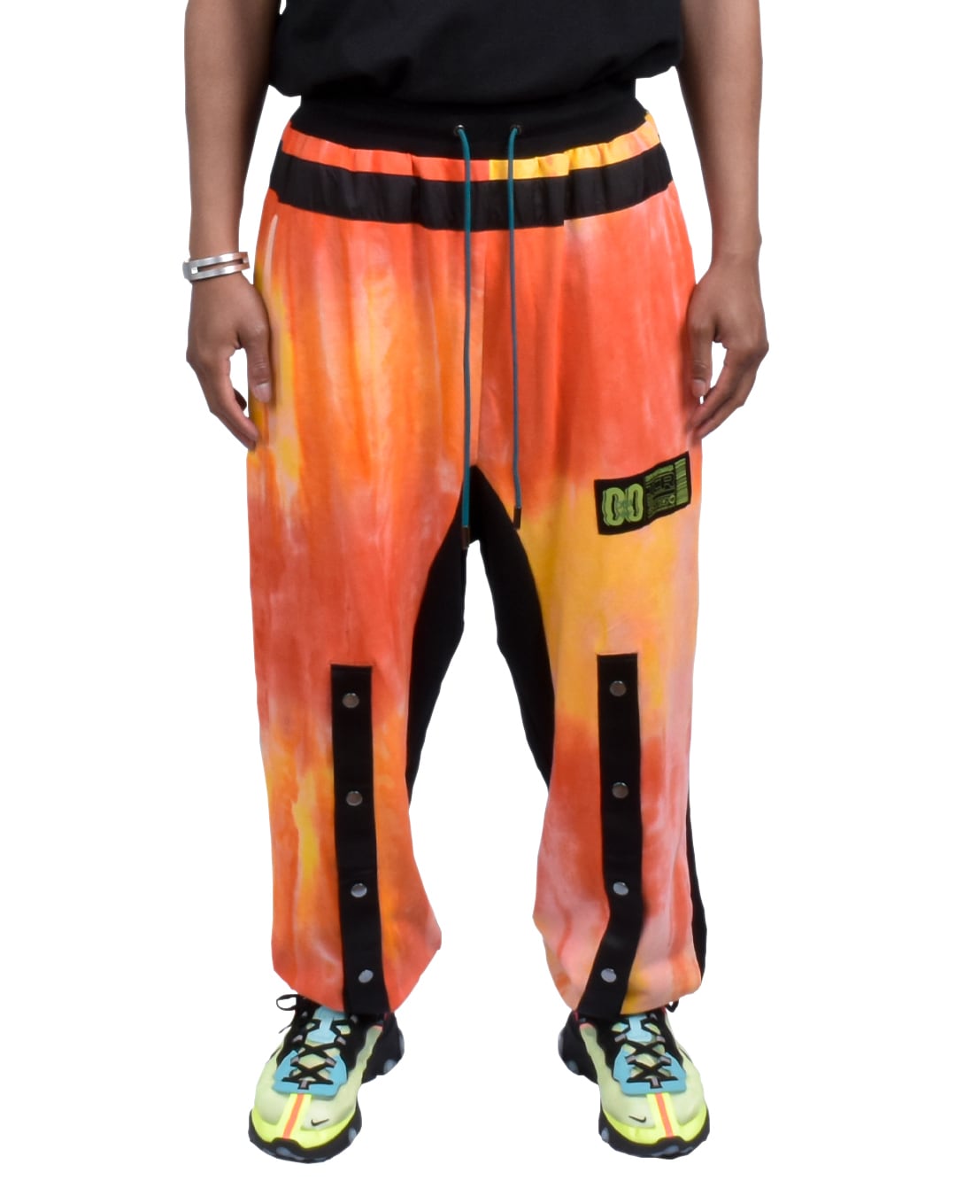 TCR ESSENTIAL TECH TIE DYE JOGGER - ORANGE/BLACK