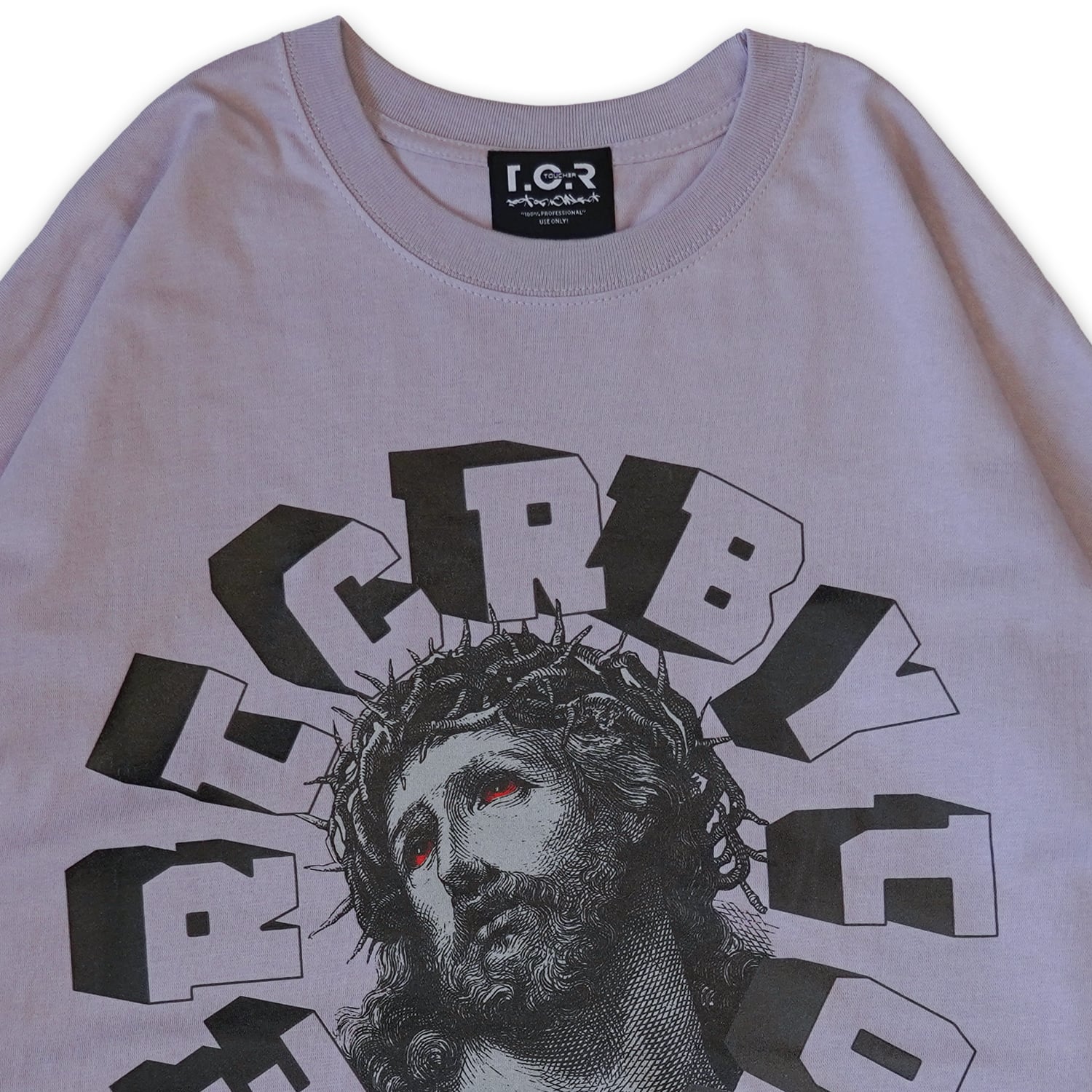T.C.R TRYING GOD WIDE FIT L/S TEE - SMOKE PURPLE