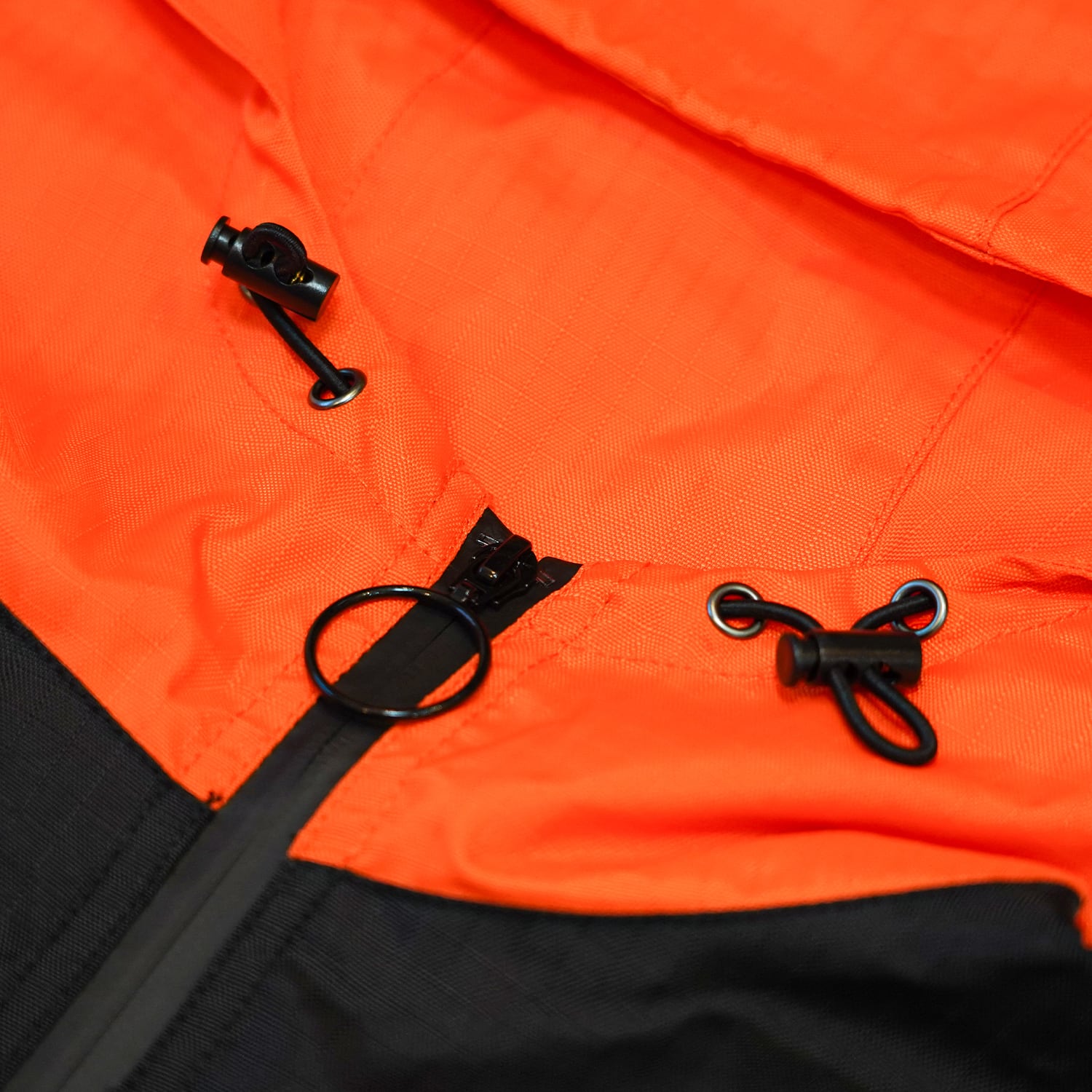T.C.R WATERPROOF ANORAK VENTURE JACKET - BLACK / ORANGE