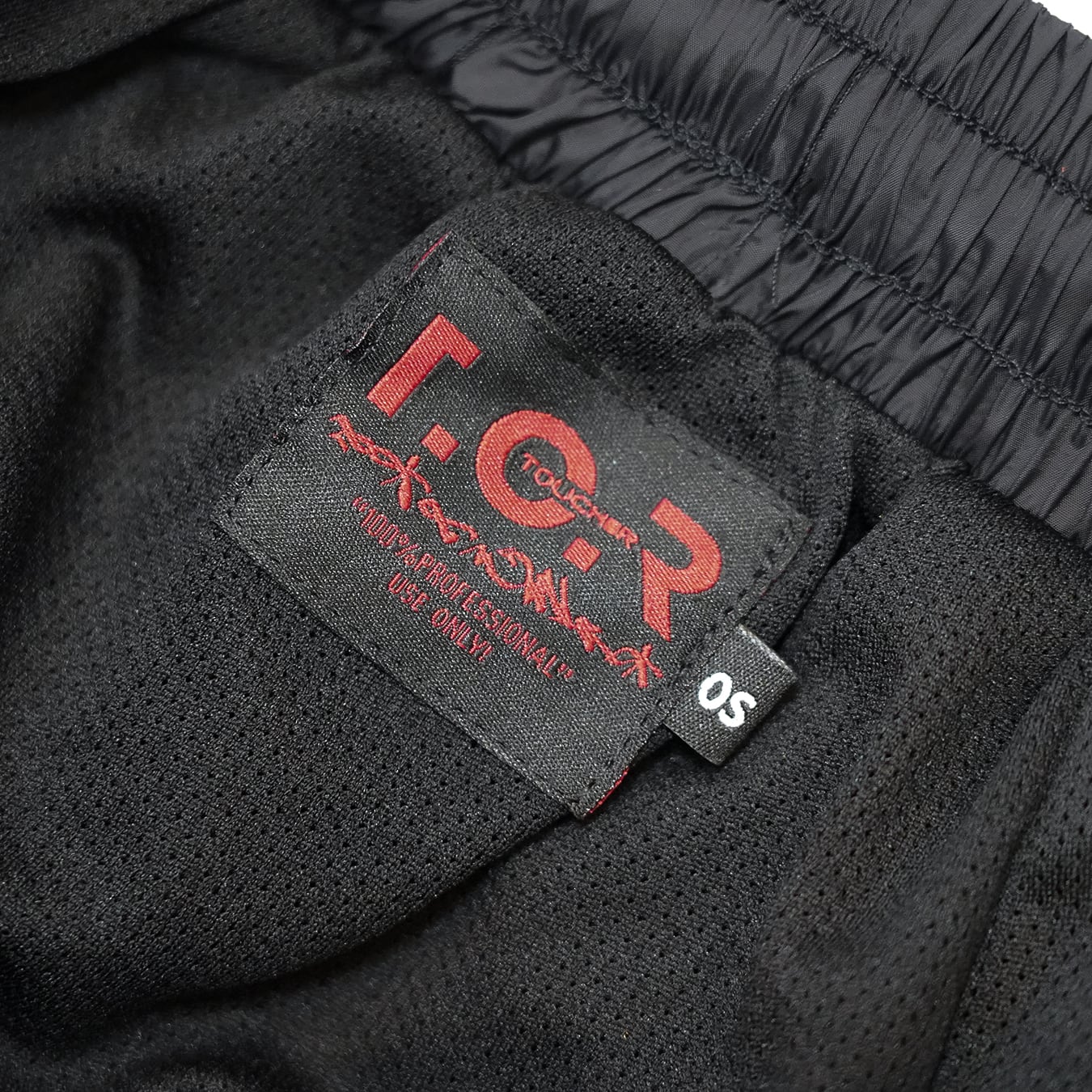 T.C.R FLAME SARUEL NYLON SHORTS - BLACK
