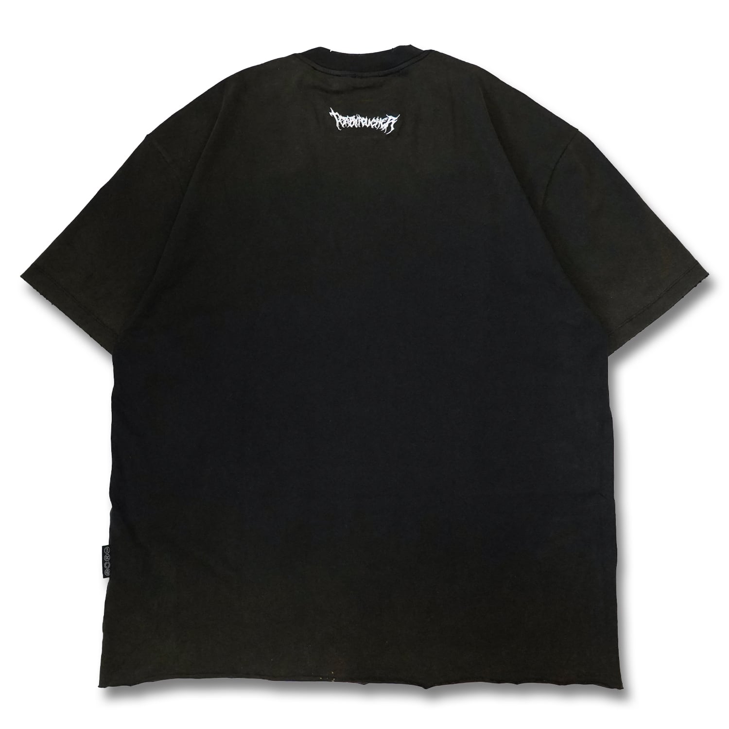 T.C.R COLLEGE LOGO CROPPED WASH S/S TEE - YELLOW / BLACK