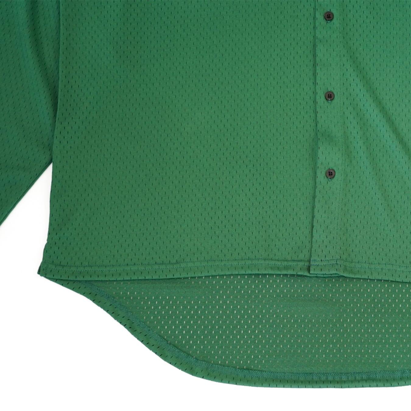 T.C.R LIGHTNING LOGO L/S MESH SHIRTS - GREEN