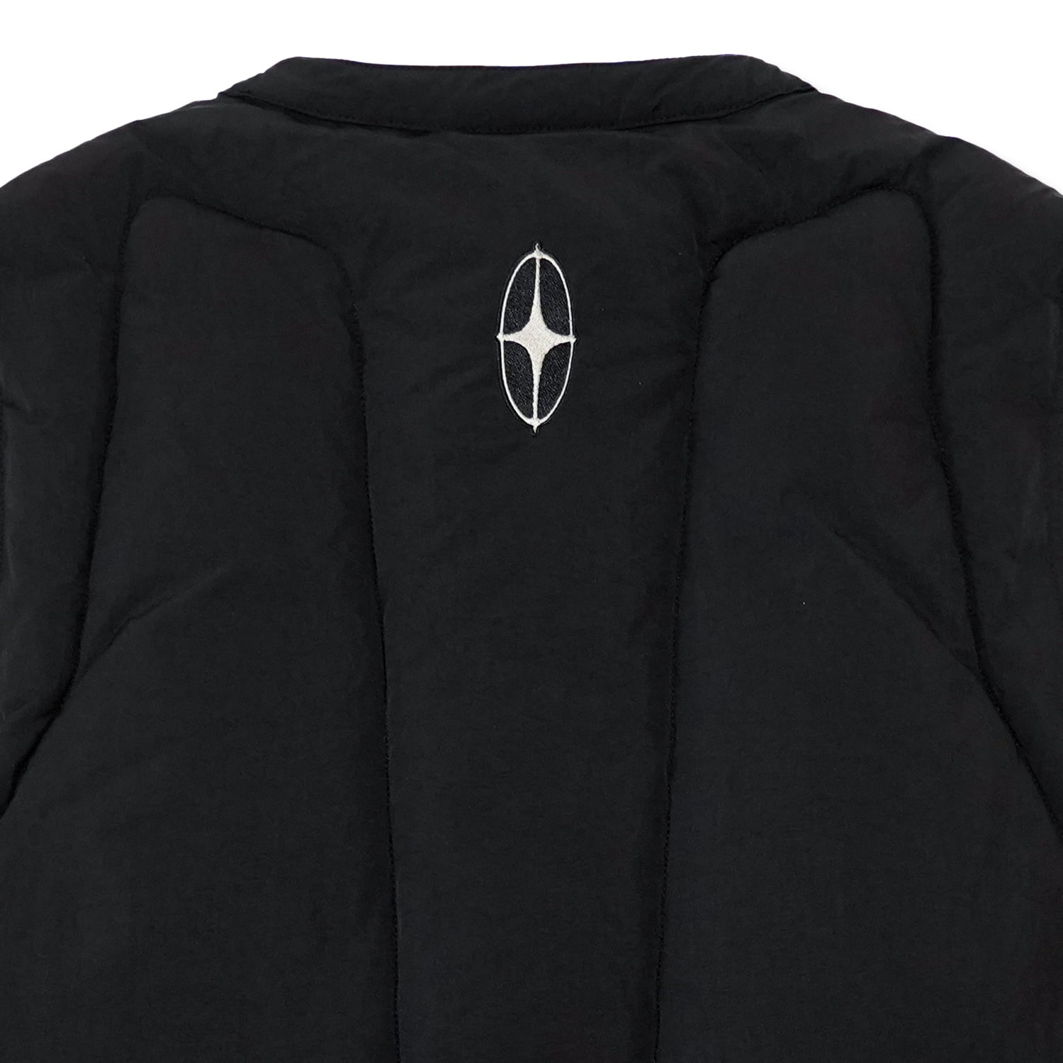 T.C.R GRID PUFFER VEST - BLACK