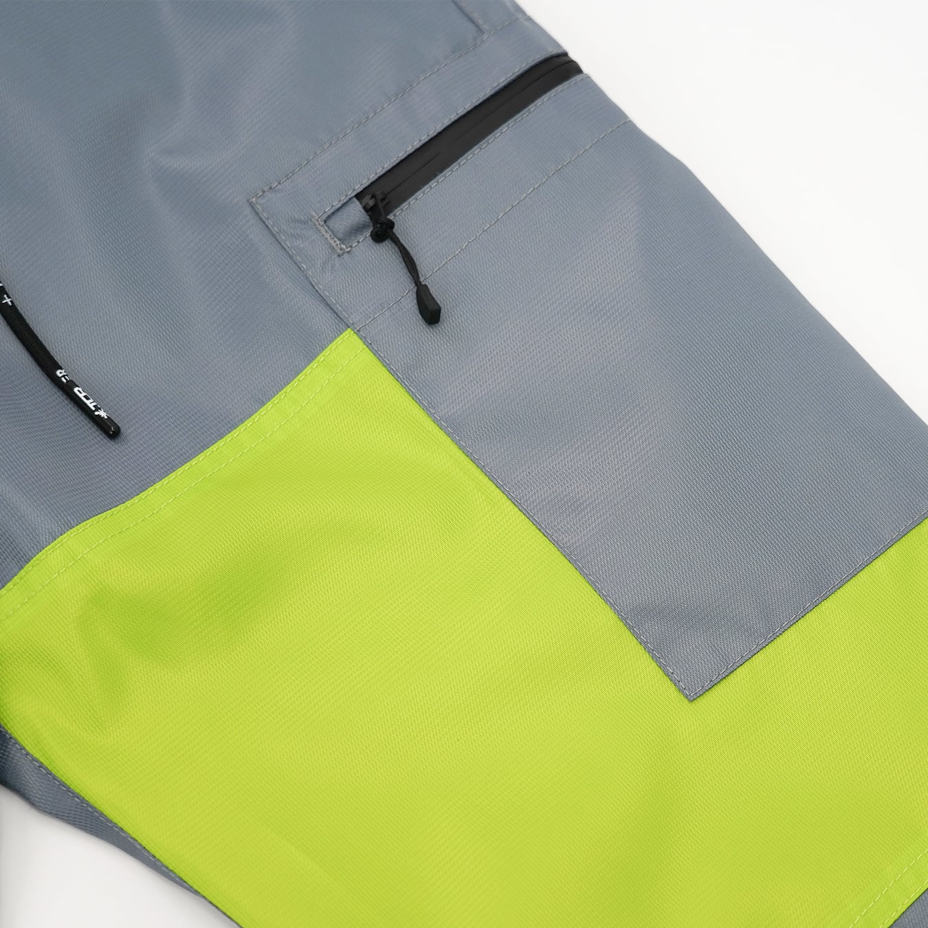 T.C.R WATERPROOF VENTURE PANTS - GRAY / YELLOW GREEN