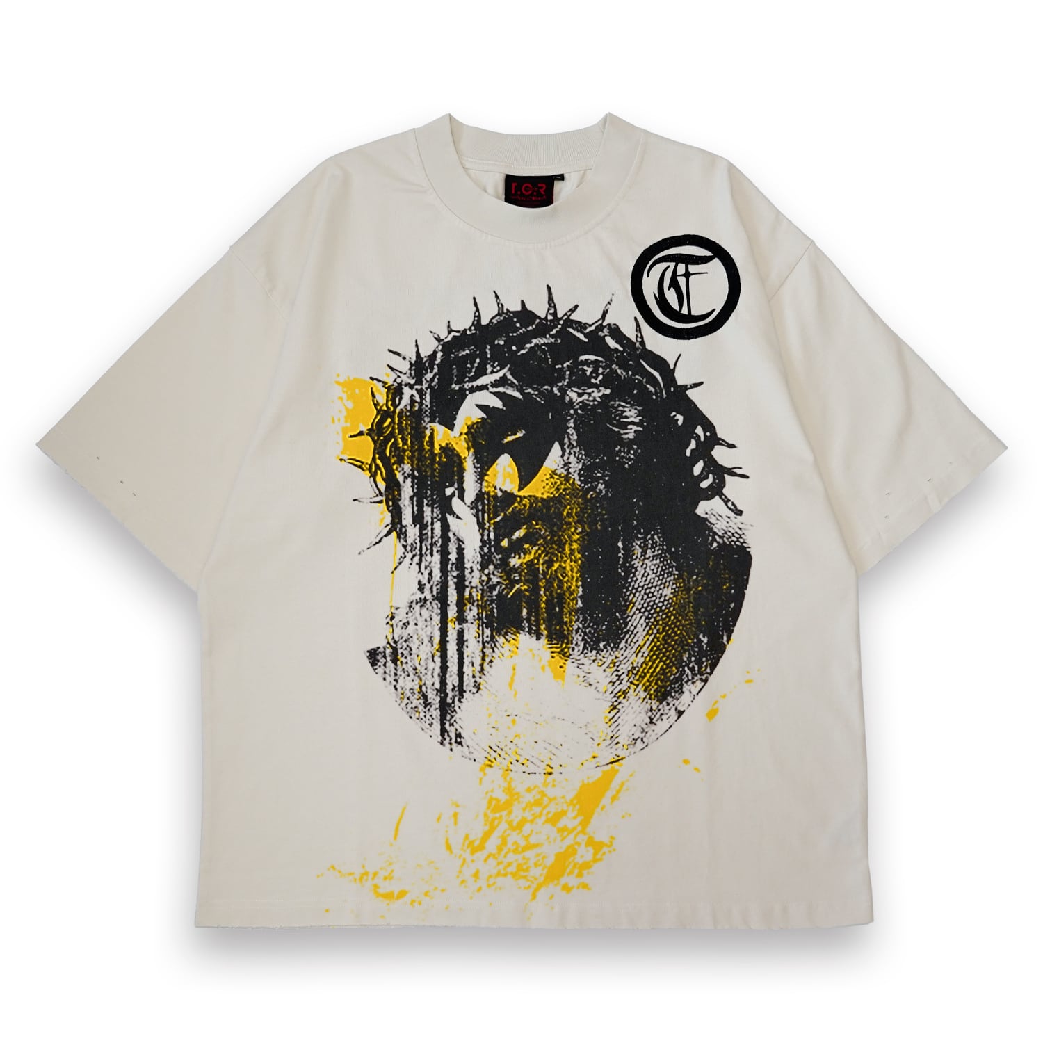 T.C.R JESUS FADE S/S TEE - CREAM