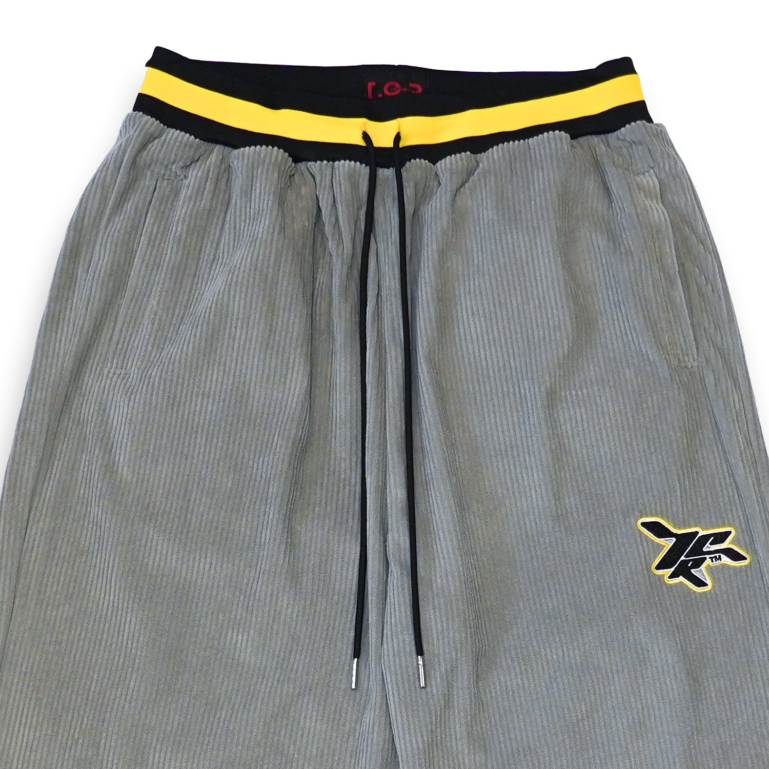 T.C.R CORDUROY WIDE EASY PANTS - GRAY