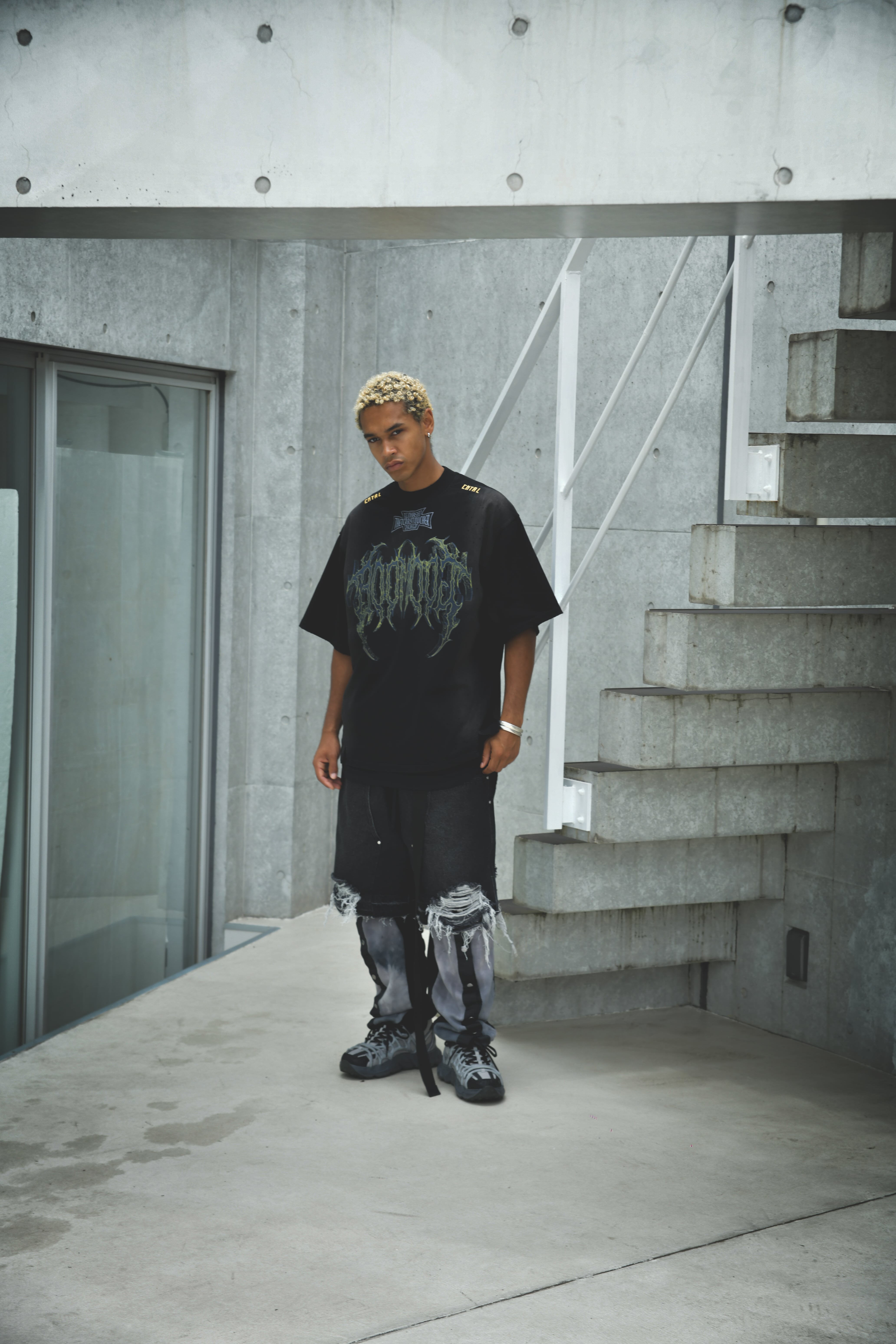 T.C.R GOD MODE DAMAGE S/S TEE - BLACK