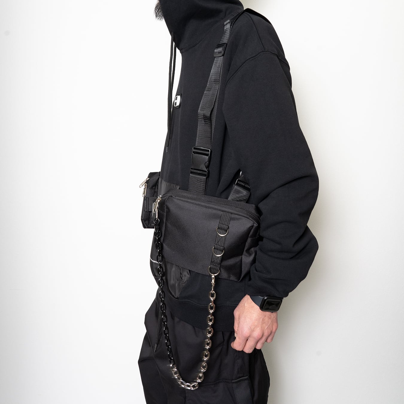 TCR-TEX TACTICAL VEST BAG - BLACK