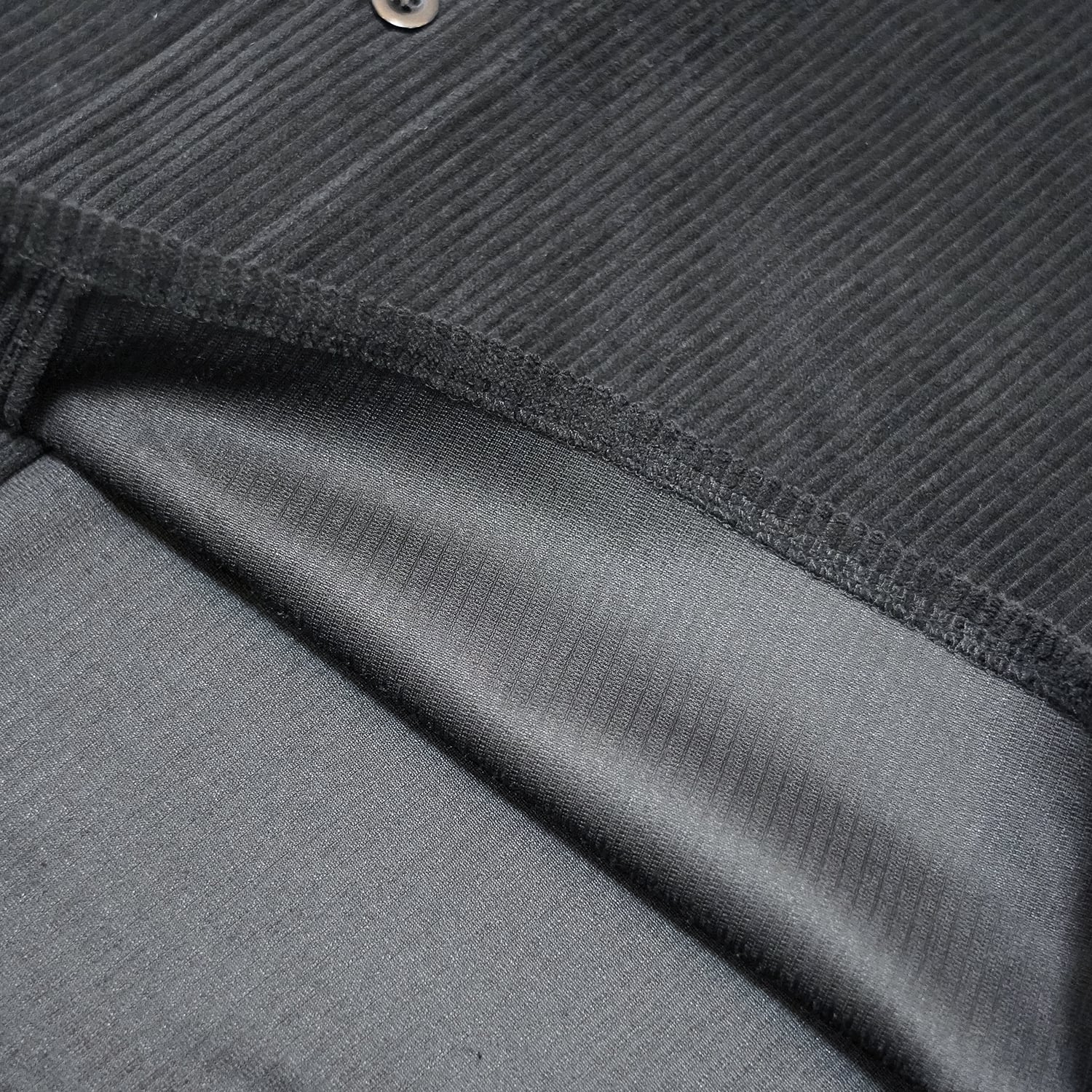 T.C.R BASEBALL CORDUROY OUTERSHIRTS - BLACK