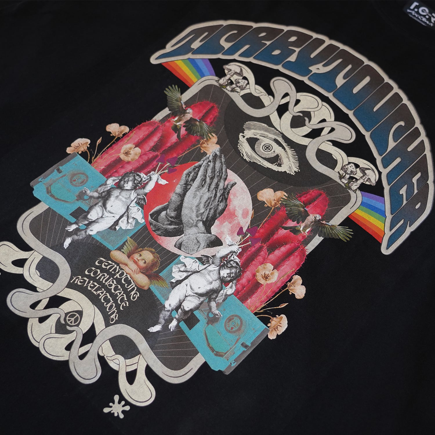T.C.R MUSHROOM WIDE FIT L/S TEE - BLACK